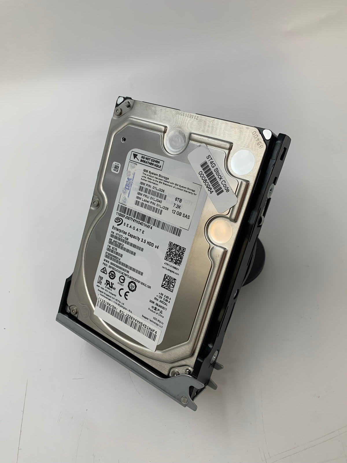 IBM SAS HDD | 01LJ040 | 3.5" | 6TB | 7.2K RPM | 12 Gbps | Caddy Included