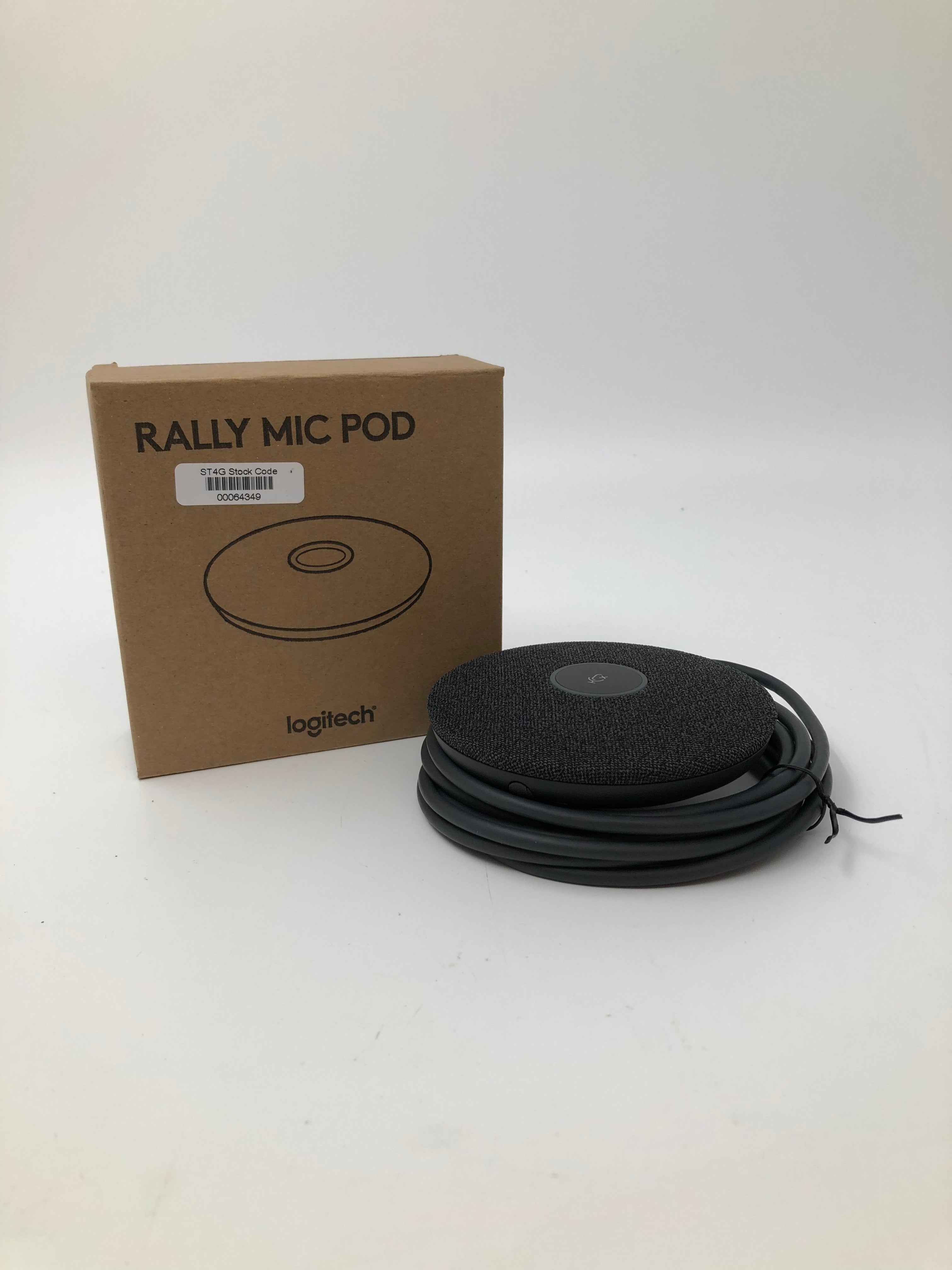 Logitech Rally Mic Pod, 90Hz – 16kHz Frequency, New in Original Box, Graphite