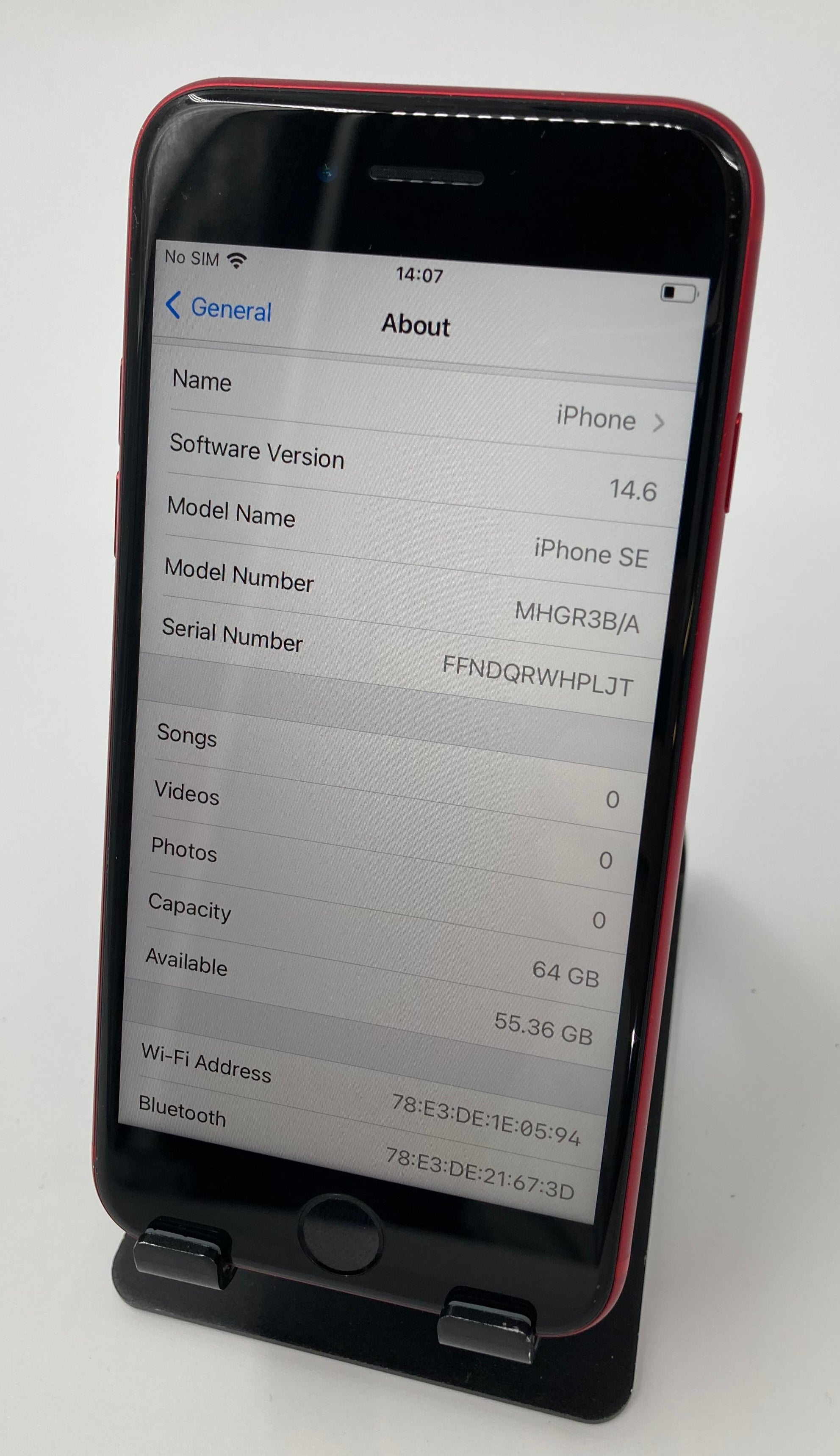 Apple iPhone SE 2020 A2296 64GB Product Red Unlocked