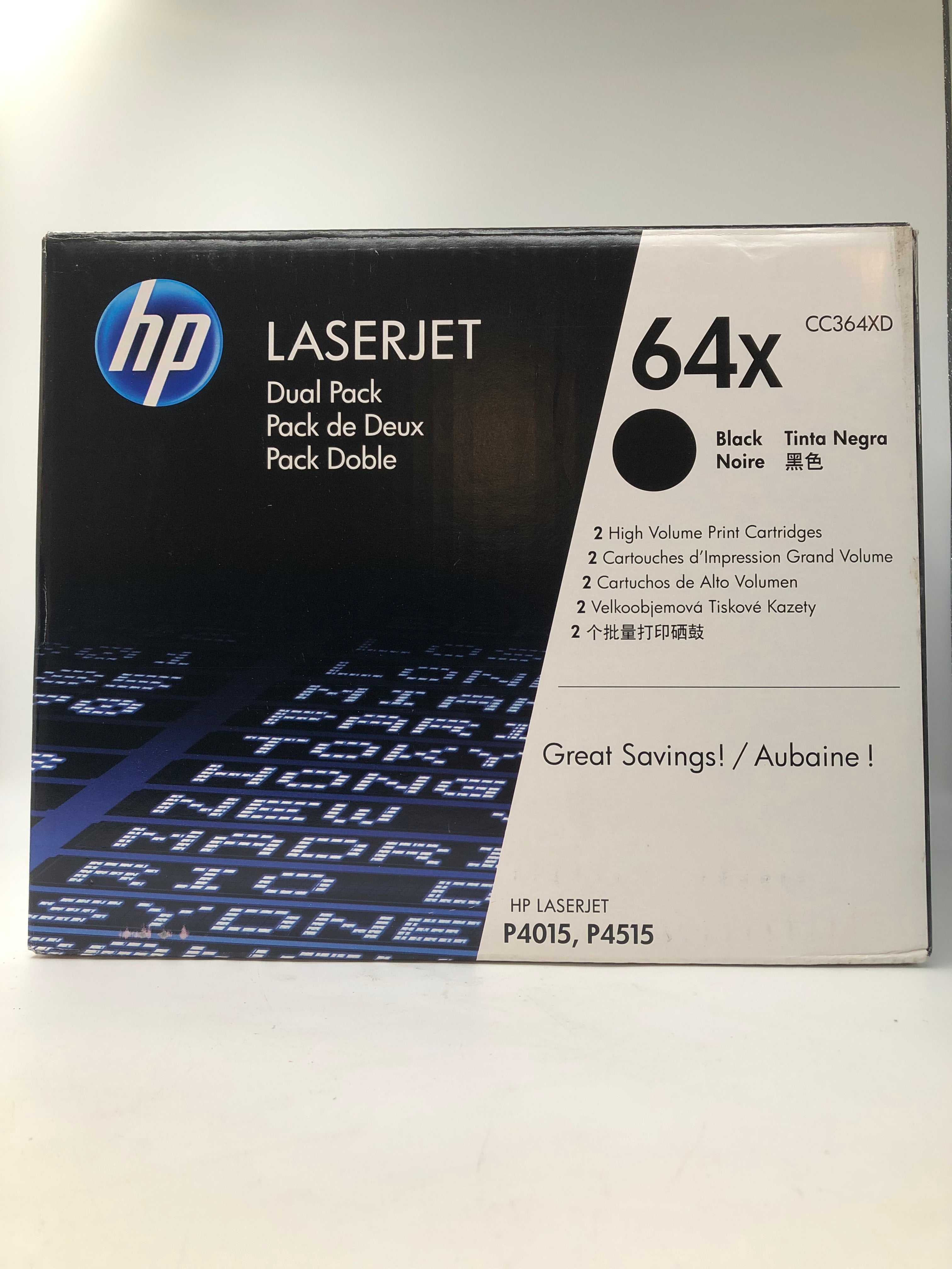 HP Print Cartridge LaserJet CC364XD P4015 P4515 Black Genuine Toner Cartridge