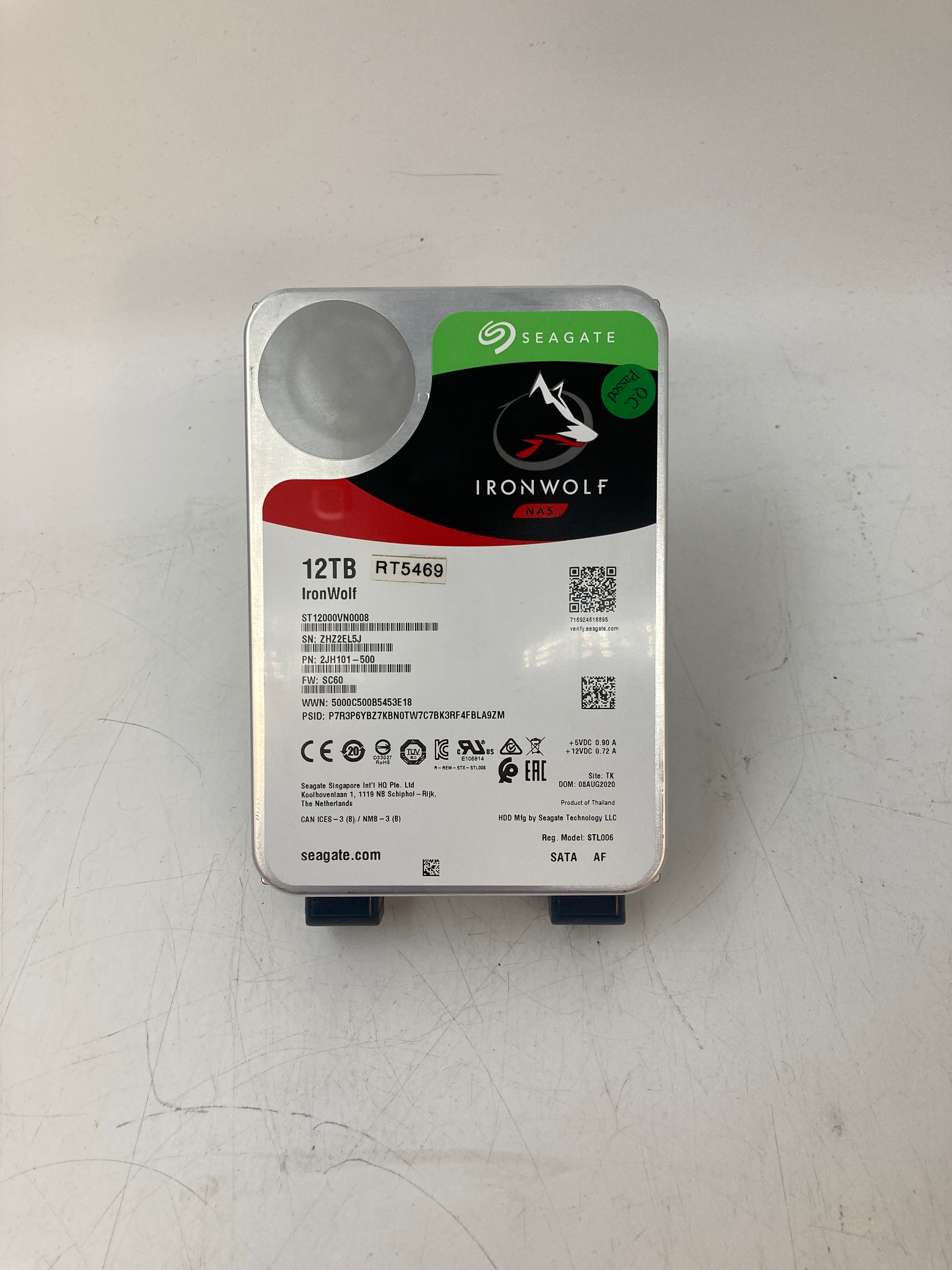 Seagate HDD | 12TB | 3.5 inch | SATA | ST12000VN0008 | 7.2K RPM | 6Gbps