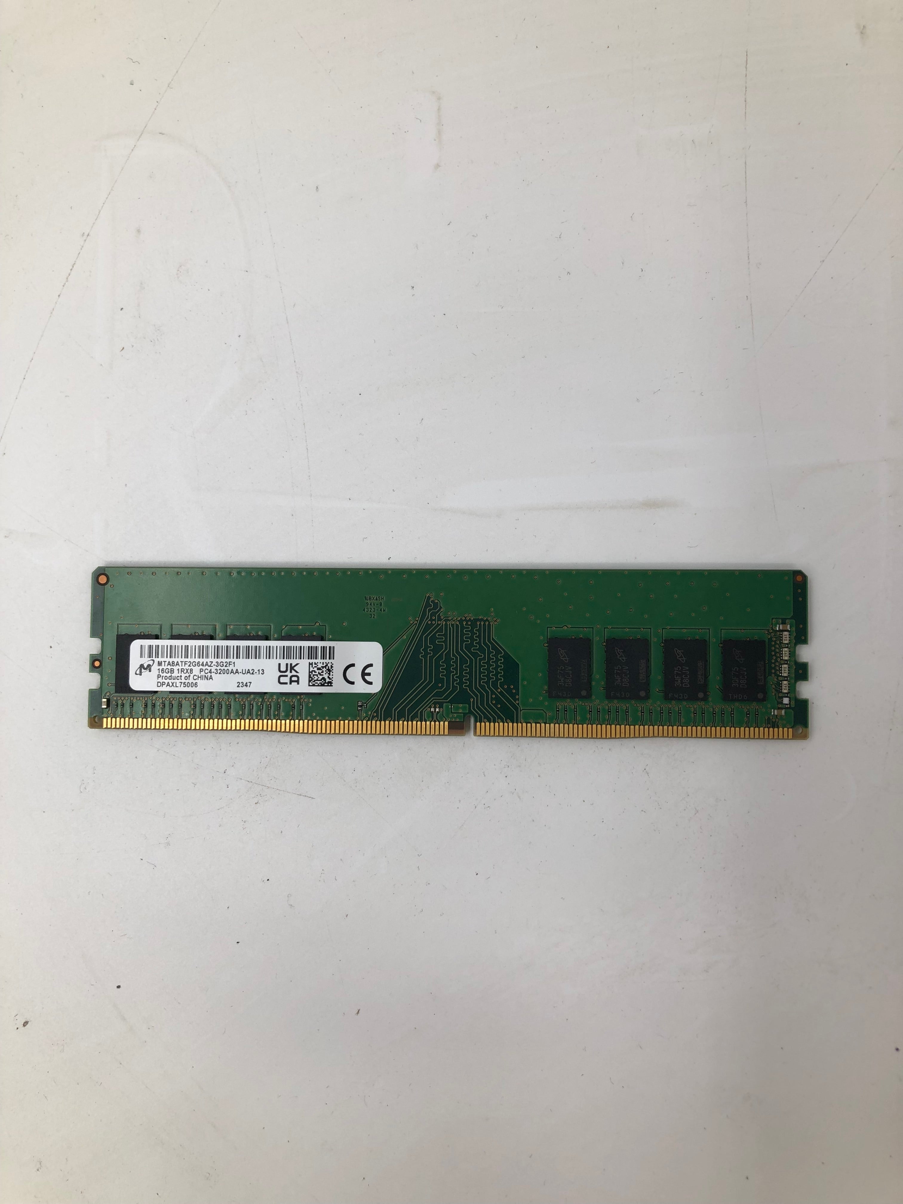 Desktop Memory DRR4 16GB (1x 16GB) 1Rx8 PC4-3200AA Micron