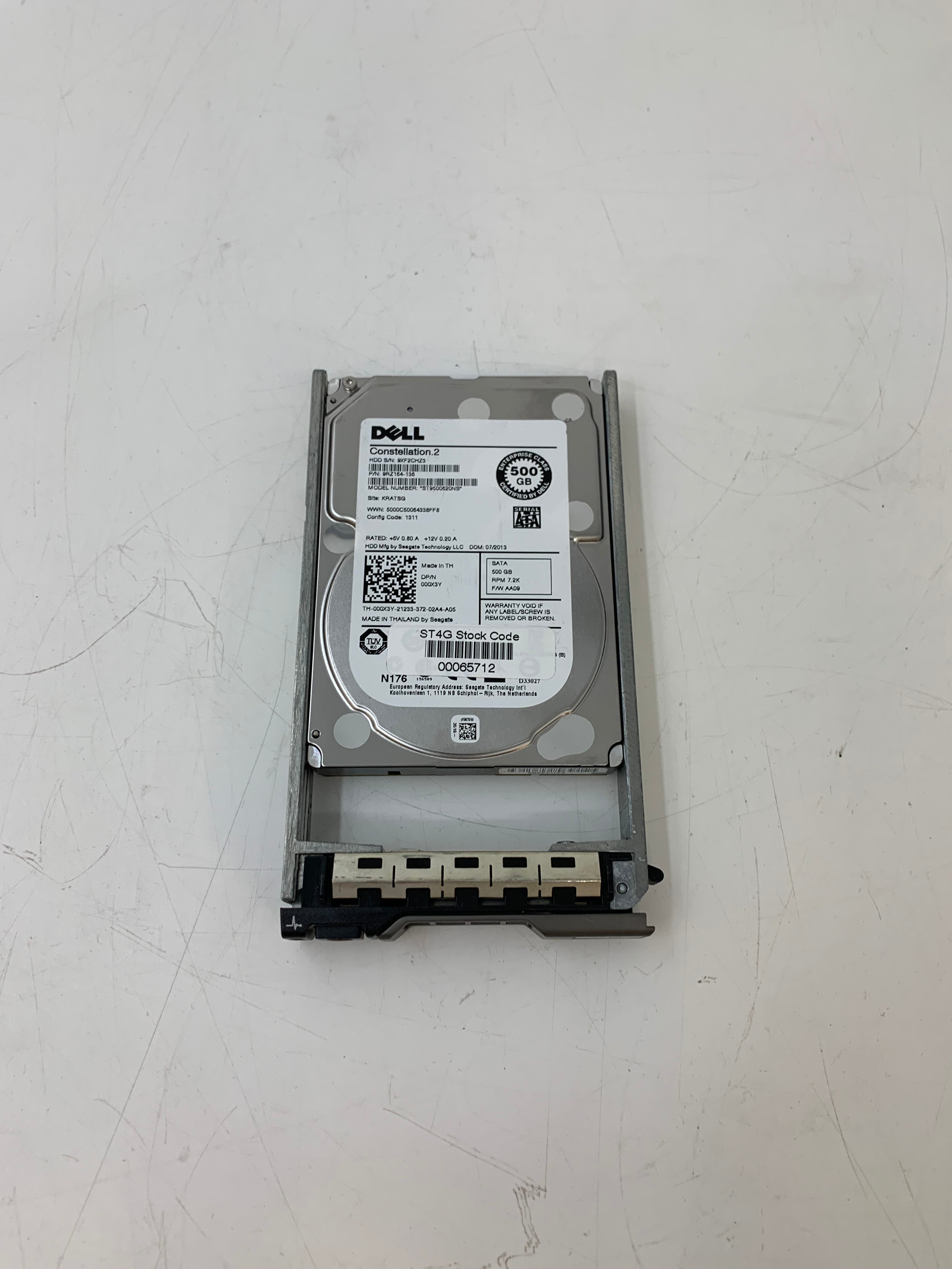 Dell HDD | 500GB | 2.5 inch | SATA | ST9500620NS | 000X3Y 7.2K 6Gbps | Lot of 14