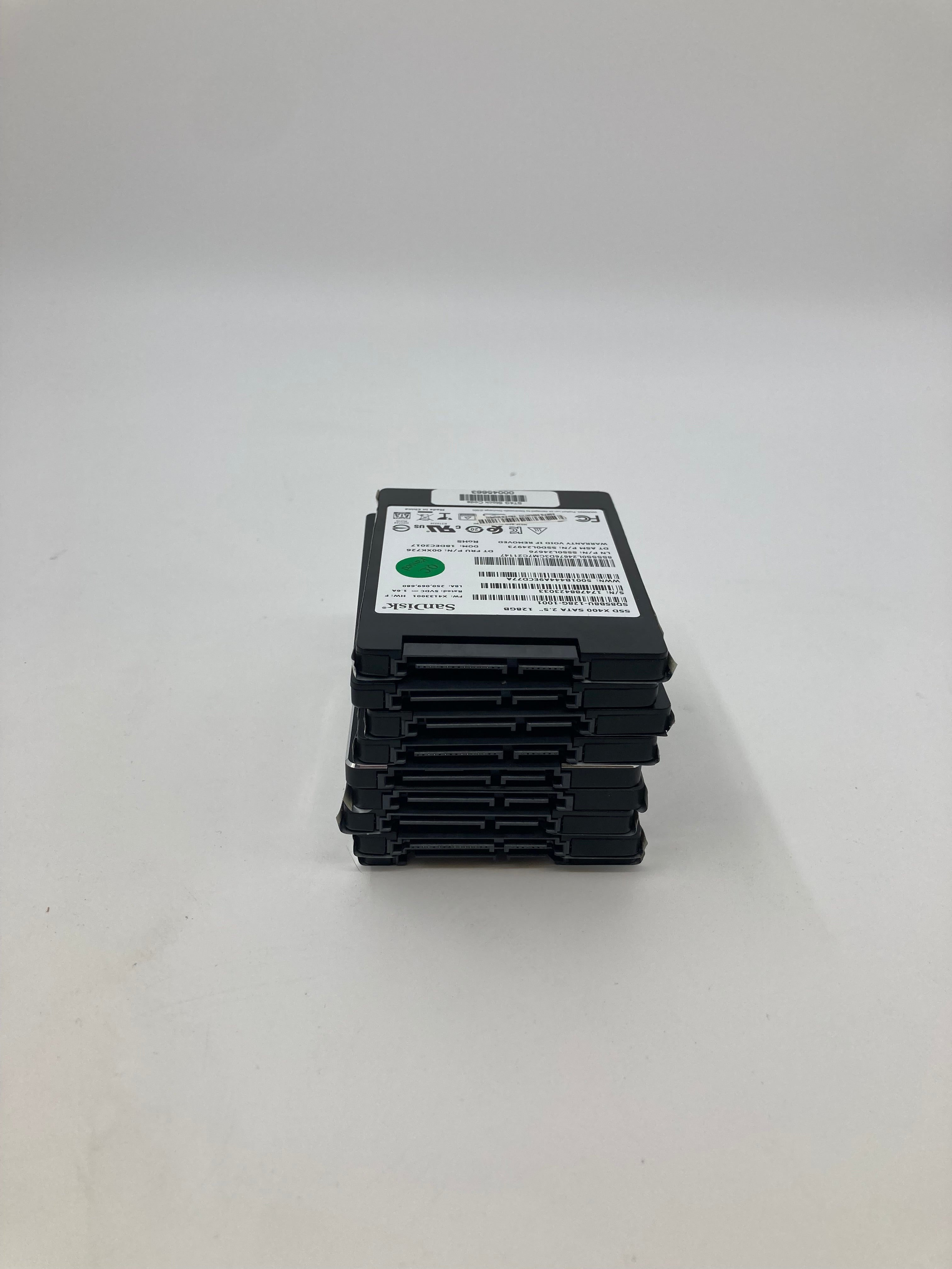 Solid State Drive 128GB 2.5" SATA SSD Samsung SanDisk Lot of Nine