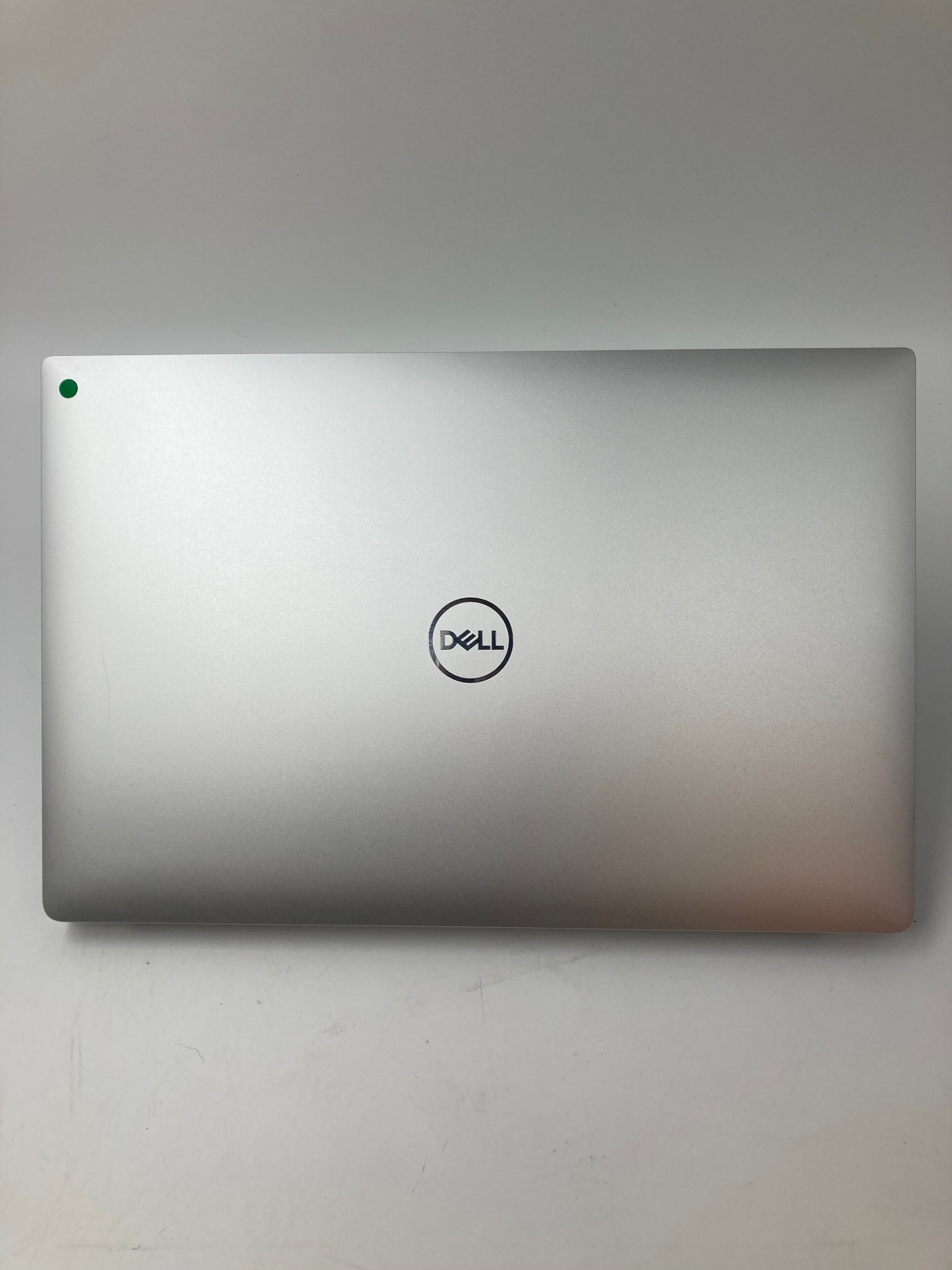 Dell XPS 15 7590 top view showing logo