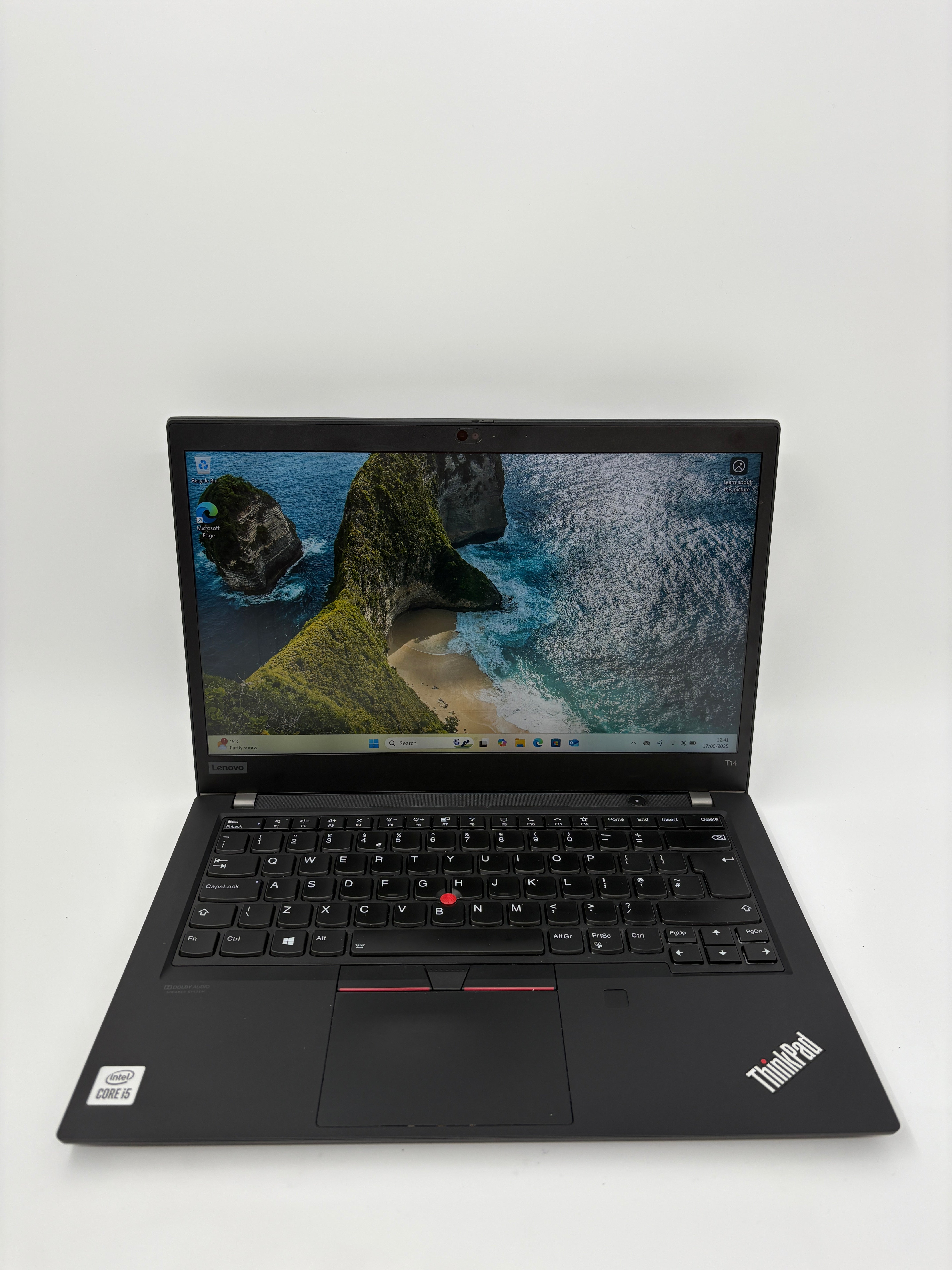 Lenovo Laptop ThinkPad T14 G1 14" Screen i5 10th Gen 8GB RAM 256GB SSD W11