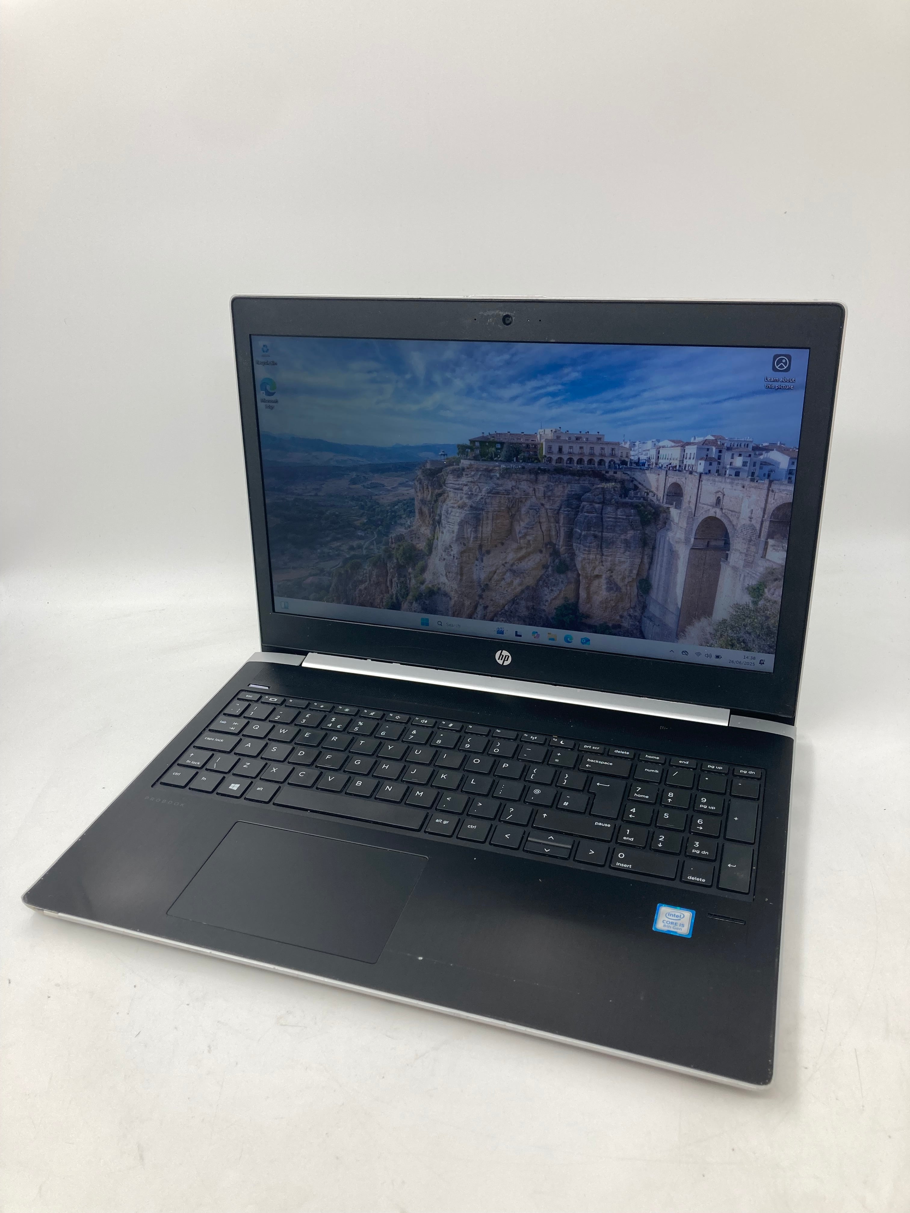 HP Laptop ProBook 450 G5 15.6" i5 8th Gen 16GB RAM 256GB SSD W11