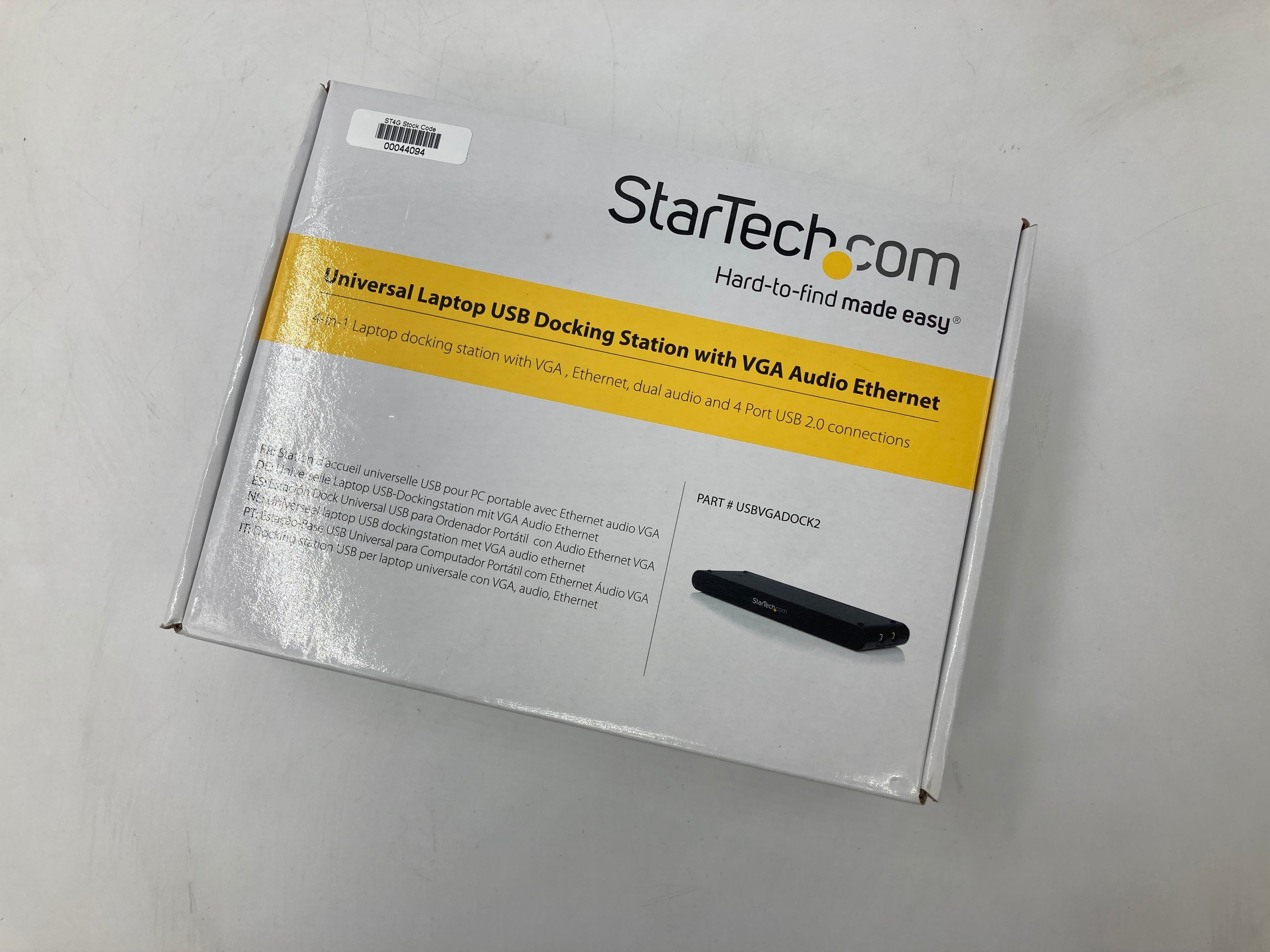 New StarTech Universal Laptop USB Docking Station With VGA Audio Ethernet