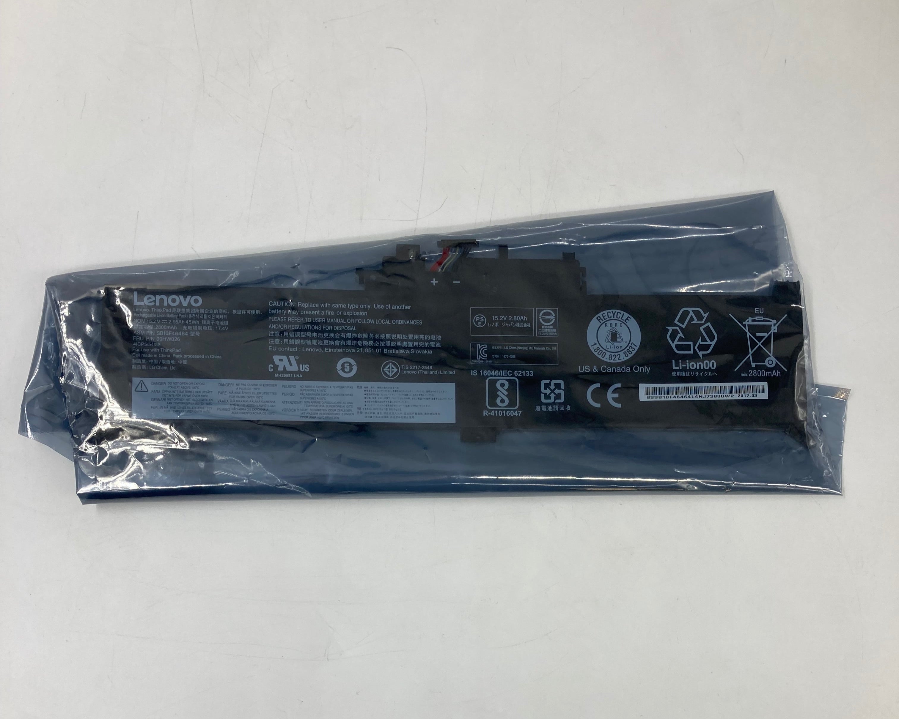 NEW SB10F46464 Battery For Lenovo ThinkPad Yoga 260 370 X380 00HW027 00HW026