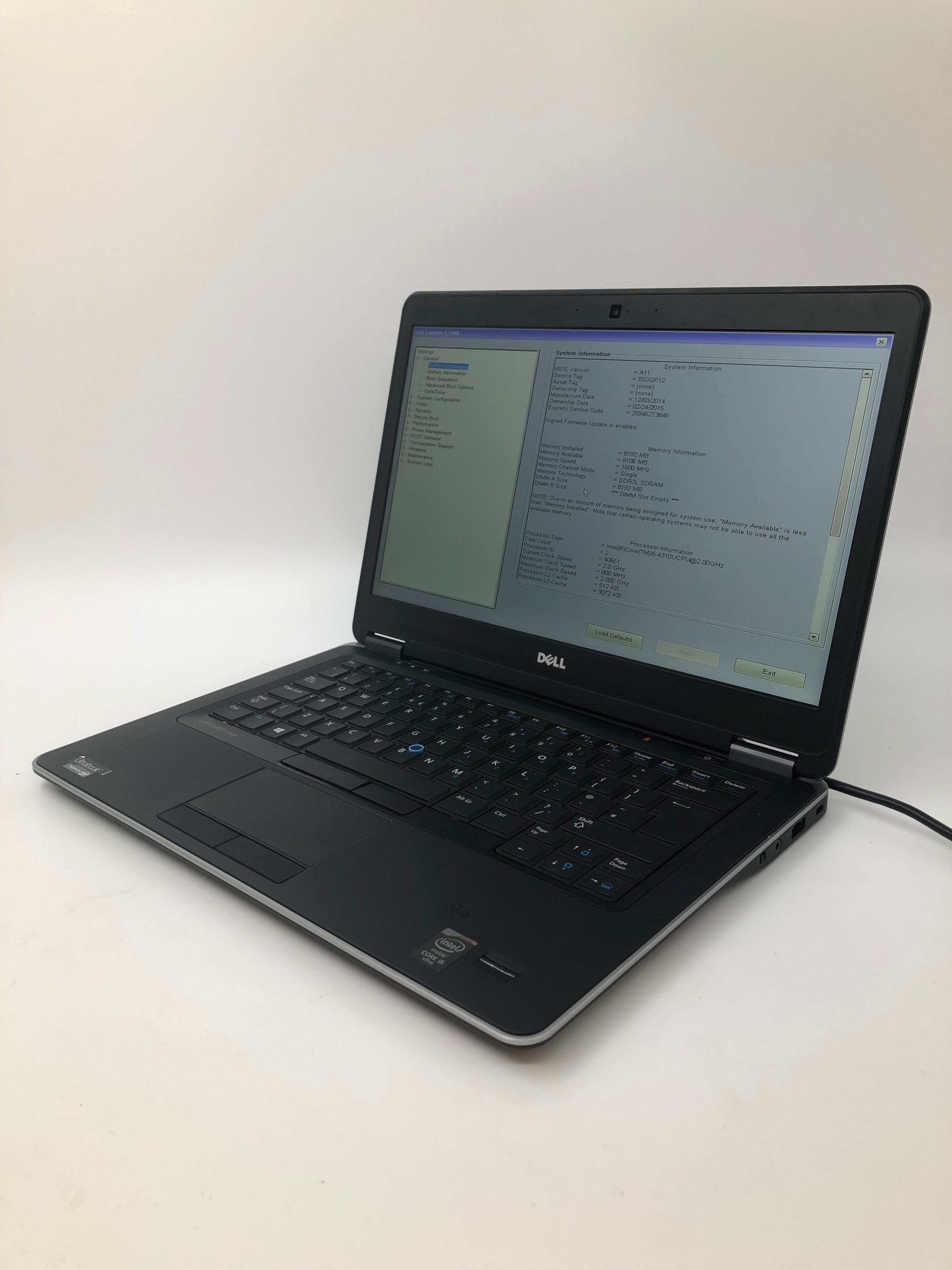 Dell Latitude E7440 Spares: i5 4th Gen CPU, 8GB RAM, 14" Screen (No HDD/No OS)