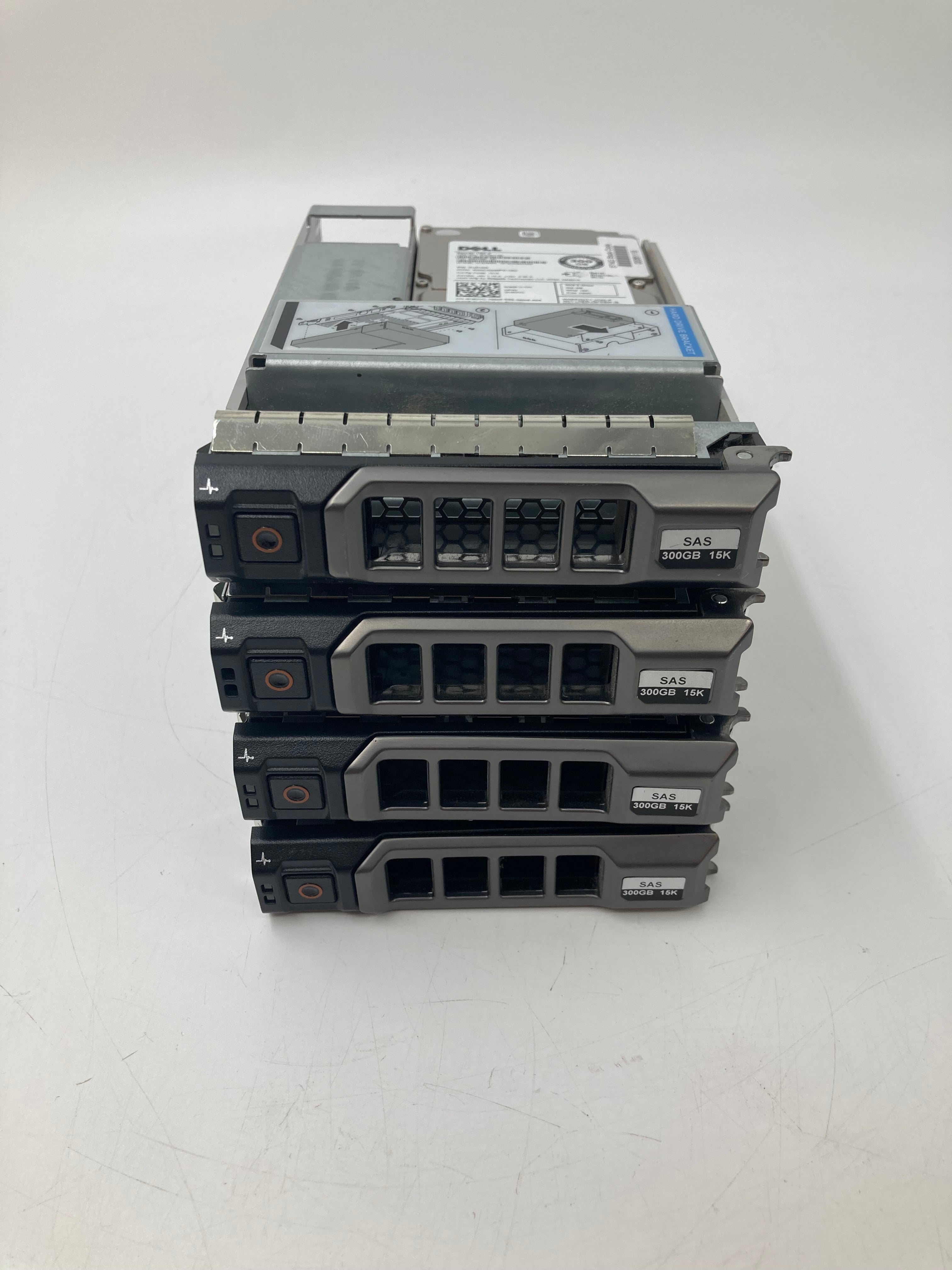 Batch x4 Dell HDDs | 300GB | 2.5 inch | SAS | 0H8DVC | ST9300653SS | 15K RPM | 6Gbps