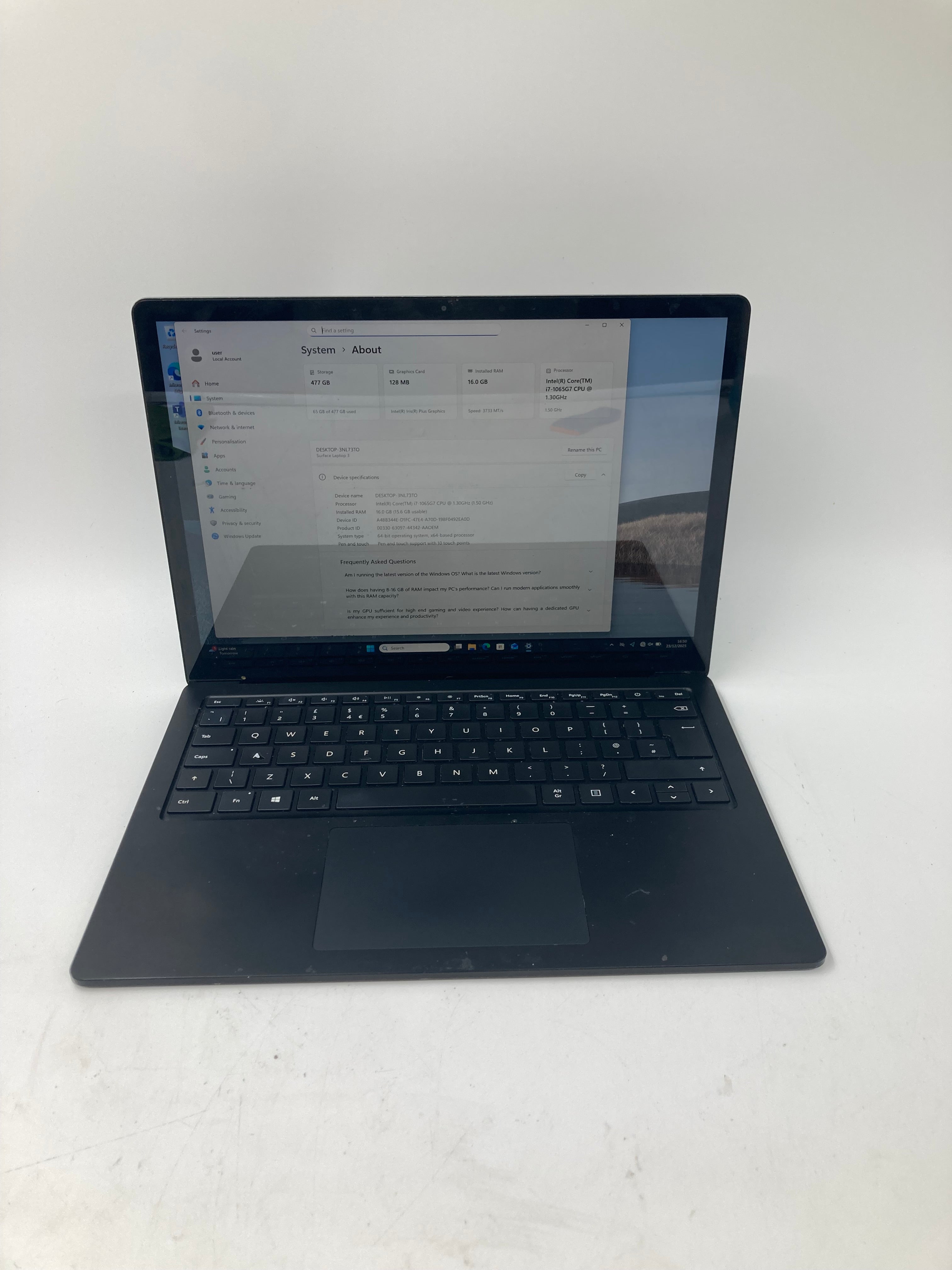 Microsoft Surface 3 13" Touch Screen i5 10th Gen 8GB RAM 512GB SSD W11