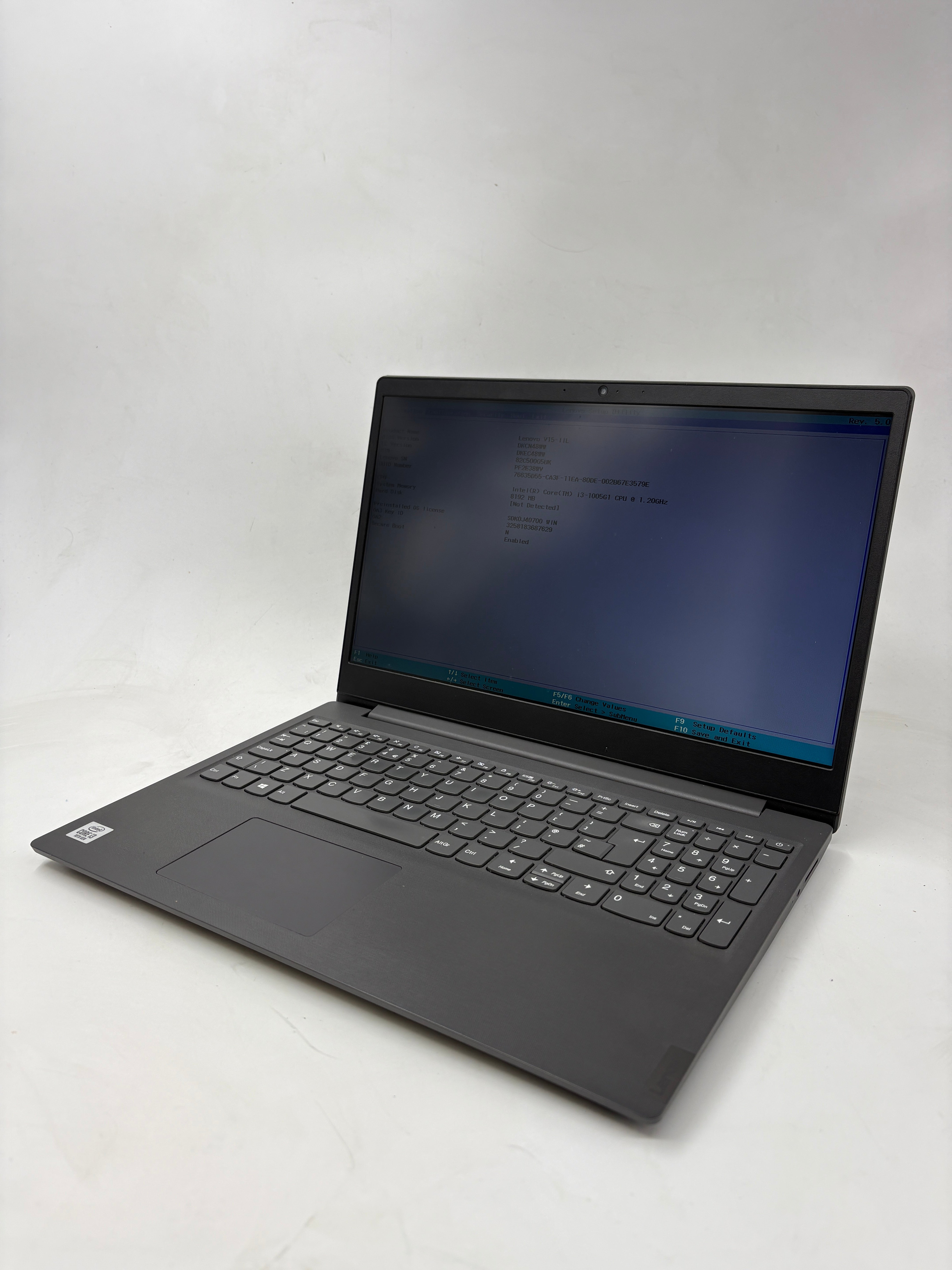 Lenovo Laptop V15-IIL 15.6" Screen i3 10th Gen 8GB RAM NO SSD NO OS