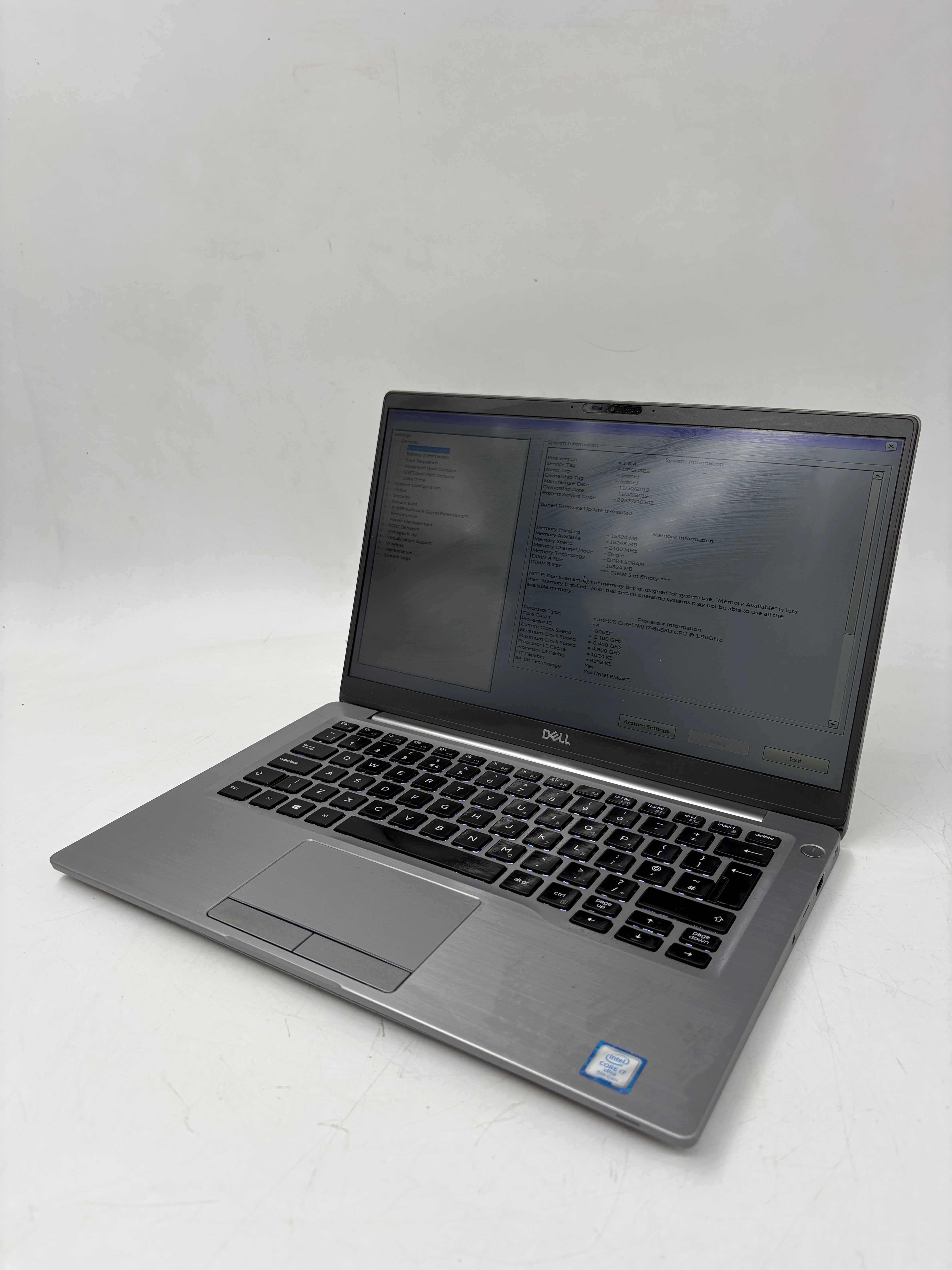 Dell Latitude 7400 14" Screen i7 8th Gen 16GB RAM 512GB SSD W11