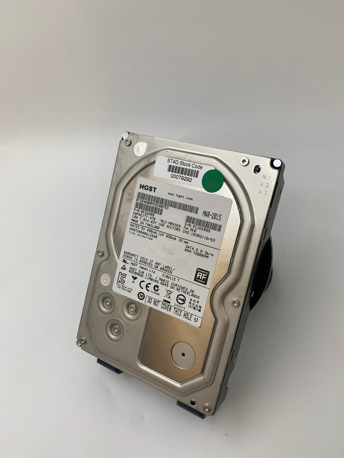HGST Deskstar 4TB HDD | 3.5" | SATA | 6 Gbps | 7.2K RPM |
