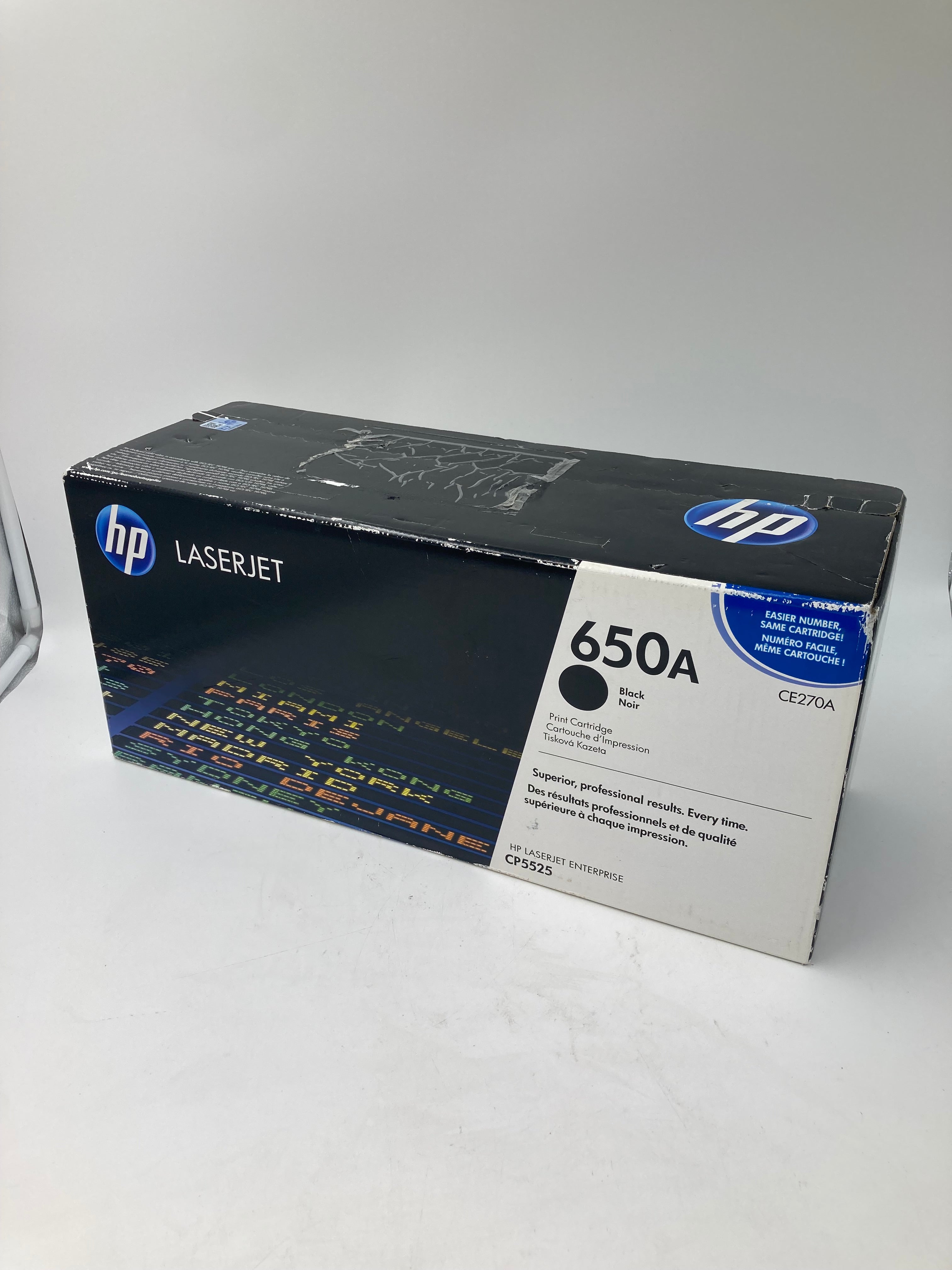 HP Print Cartridge LaserJet 650A CE270A Black Genuine Ink Cartridge