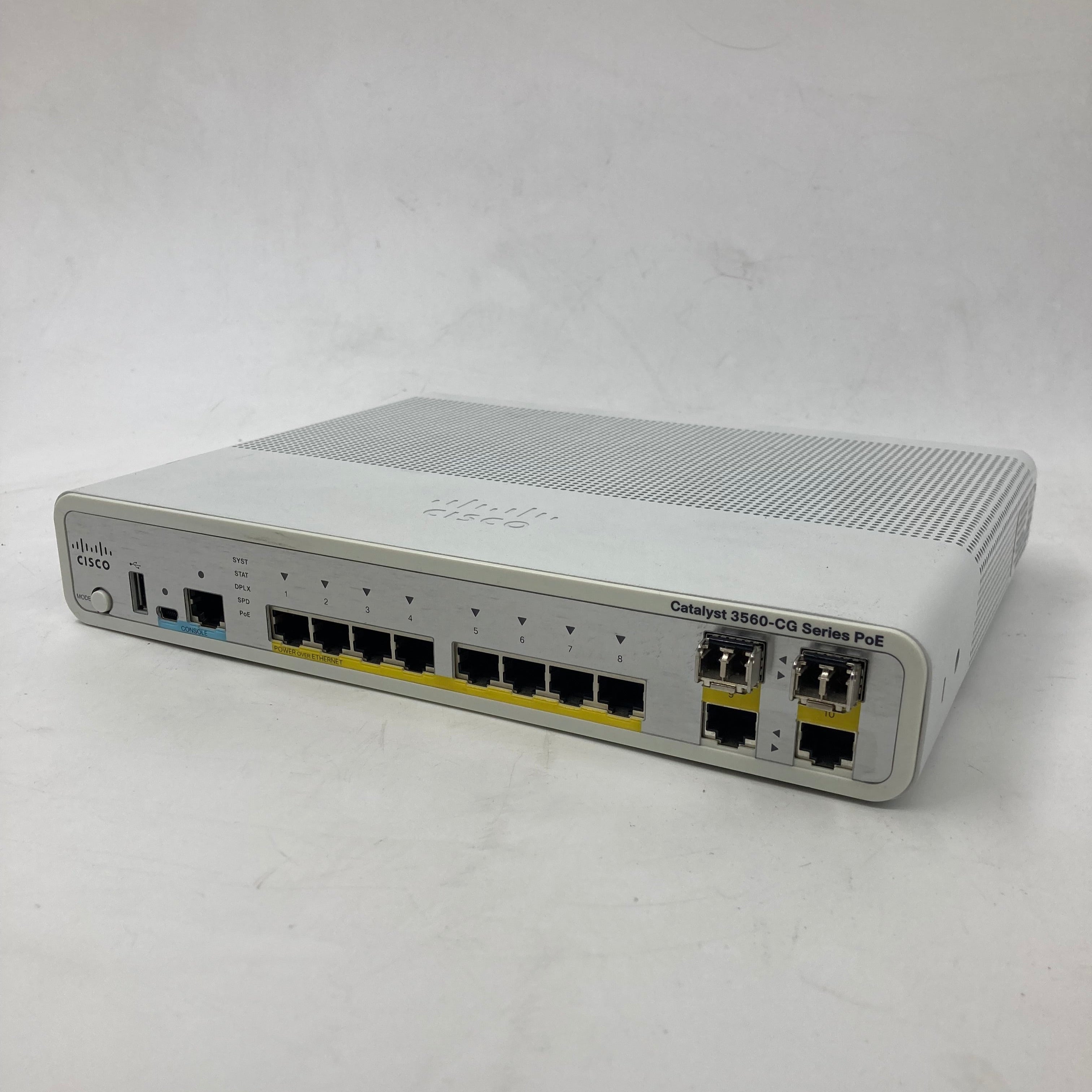 Cisco WS-C3560CG-8PC-S - Switch - Catalyst 3560-CG Series PoE 8-Port - Used