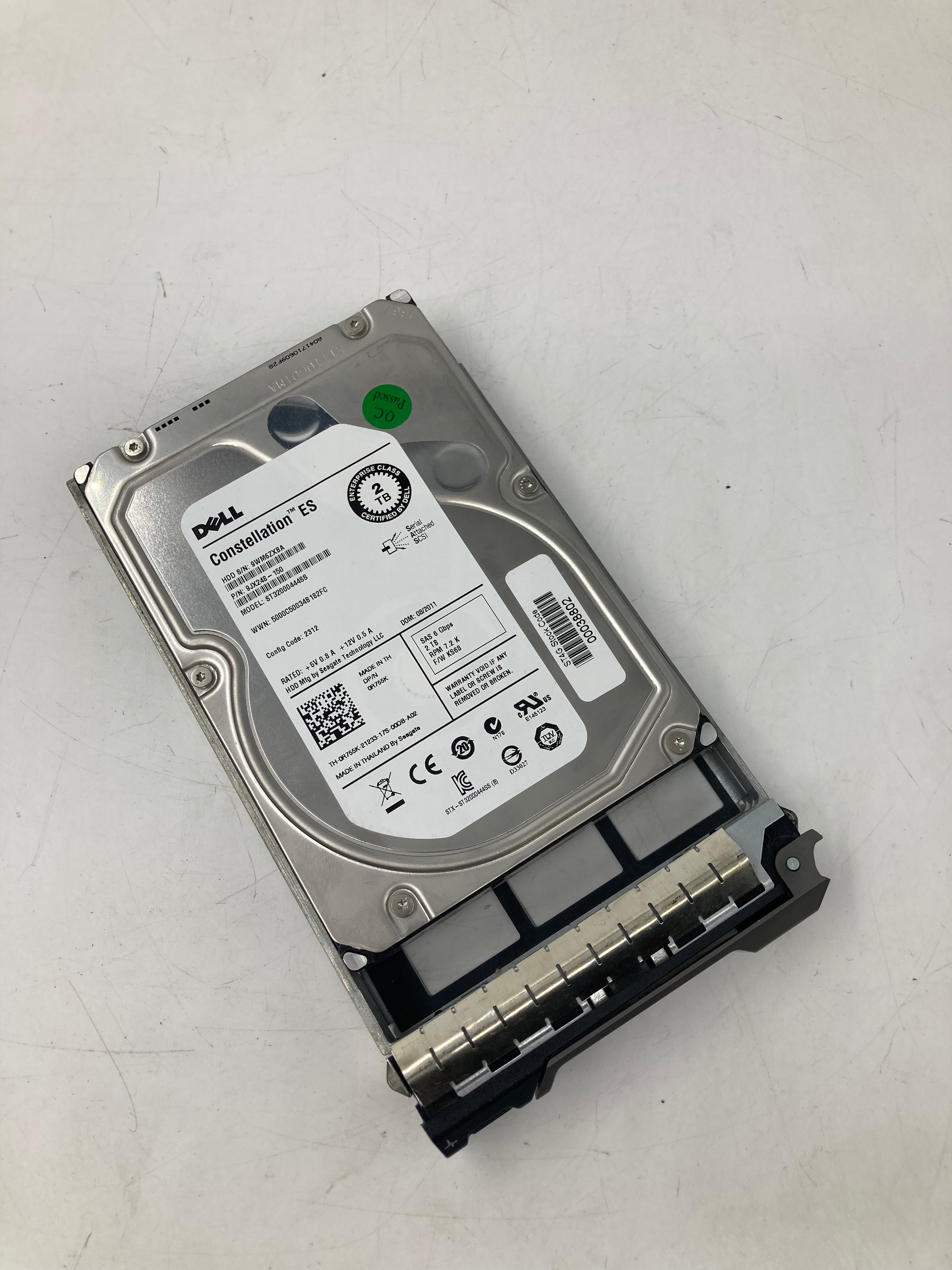 Dell HDD 3.5" SAS 2TB 7.2K RPM 6 Gbps P/N 9JX248-150 9YZ268-150 Lot Of 6