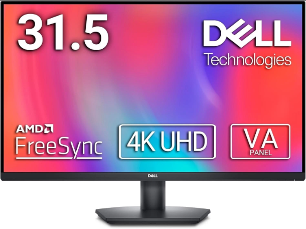 Dell Monitor SE3223Q 31.5 Inch 4K UHD 3840x2160 60Hz 2x HDMI 1x DisplayPort