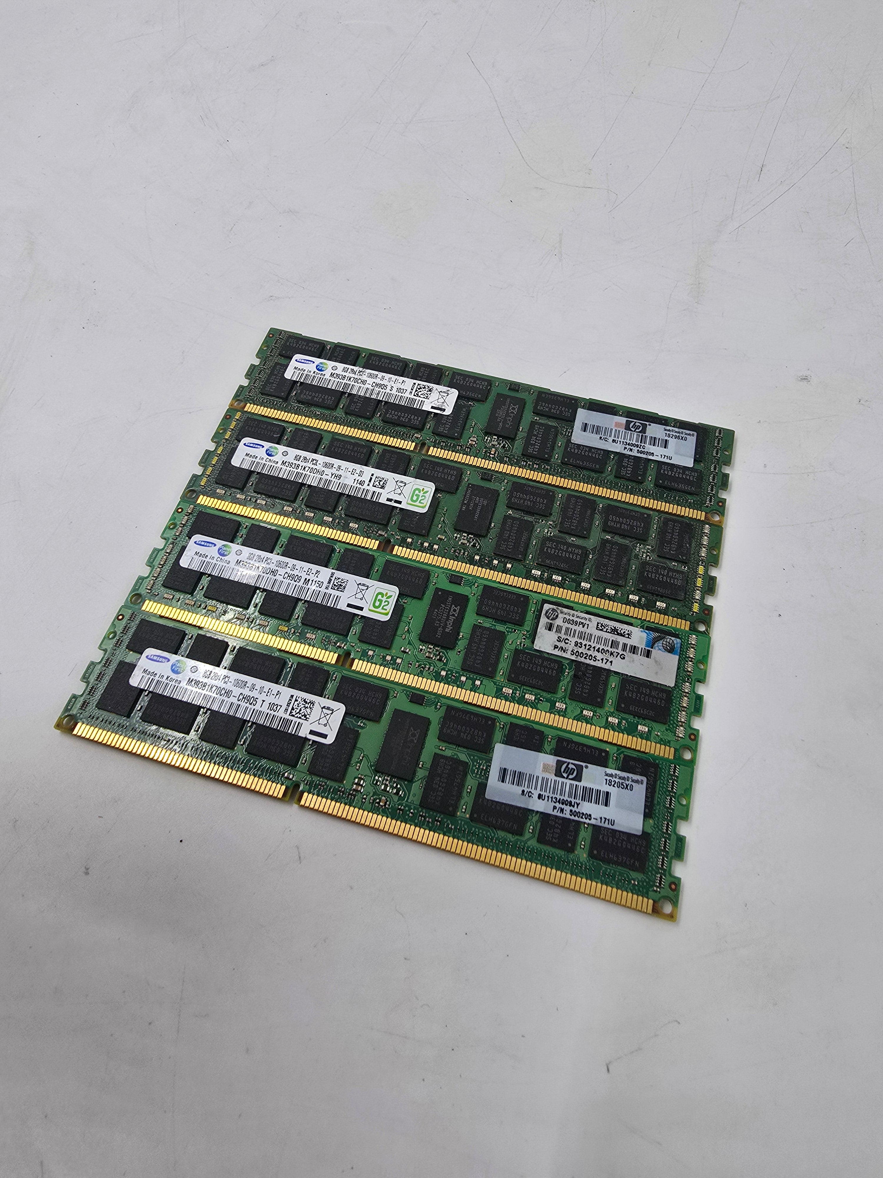 Server RAM 208GB (26x 8GB) 2Rx4 PC3 10600R Samsung SK Hynix Lot of 26