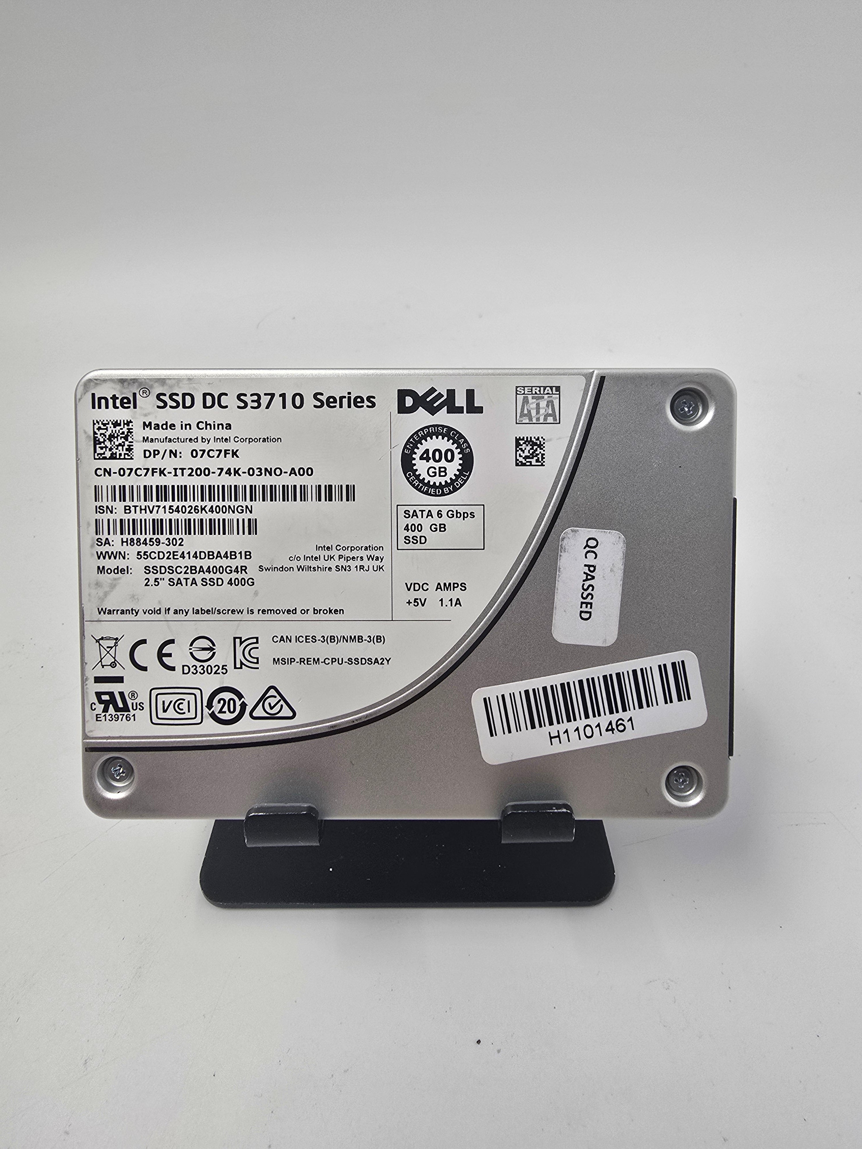 Dell Solid State Drive 400GB 2.5" SATA Enterprise SSD DP/N 07C7FK