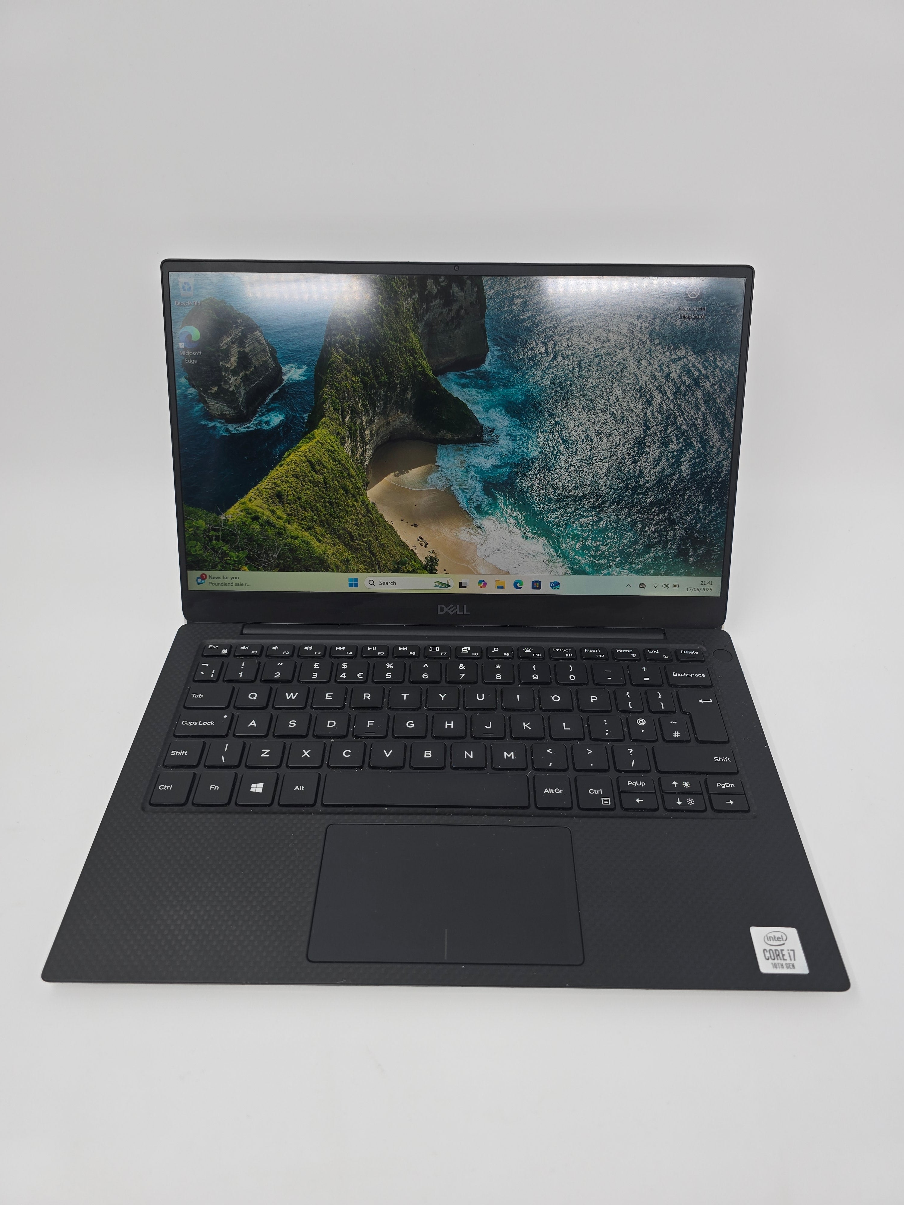 Dell Laptop XPS 7390 13.3" Screen i7 10th Gen 16GB RAM 512GB SSD W11