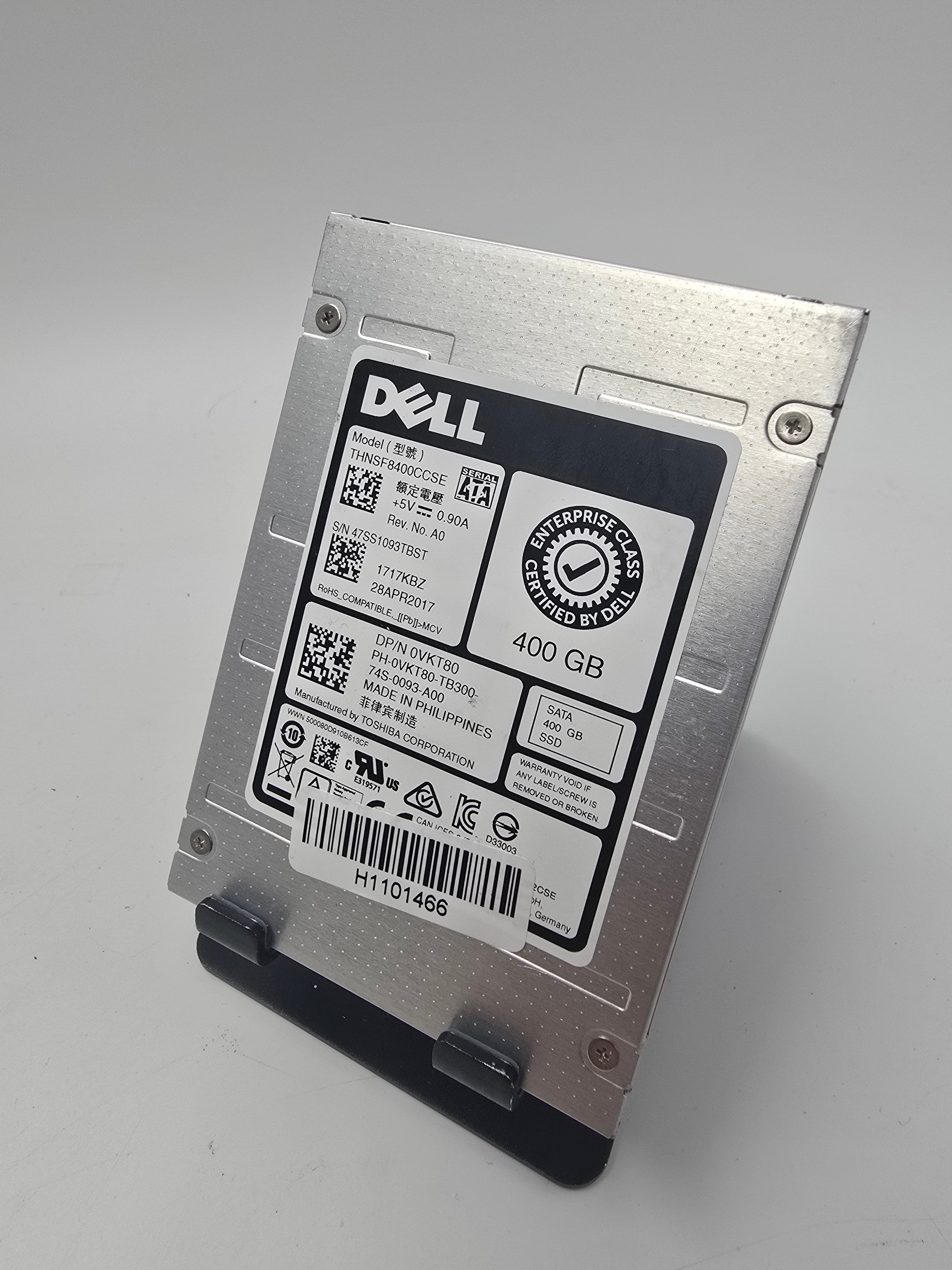 Dell Solid State Drive 400GB 2.5" SATA Enterprise SSD DP/N 0VKT80