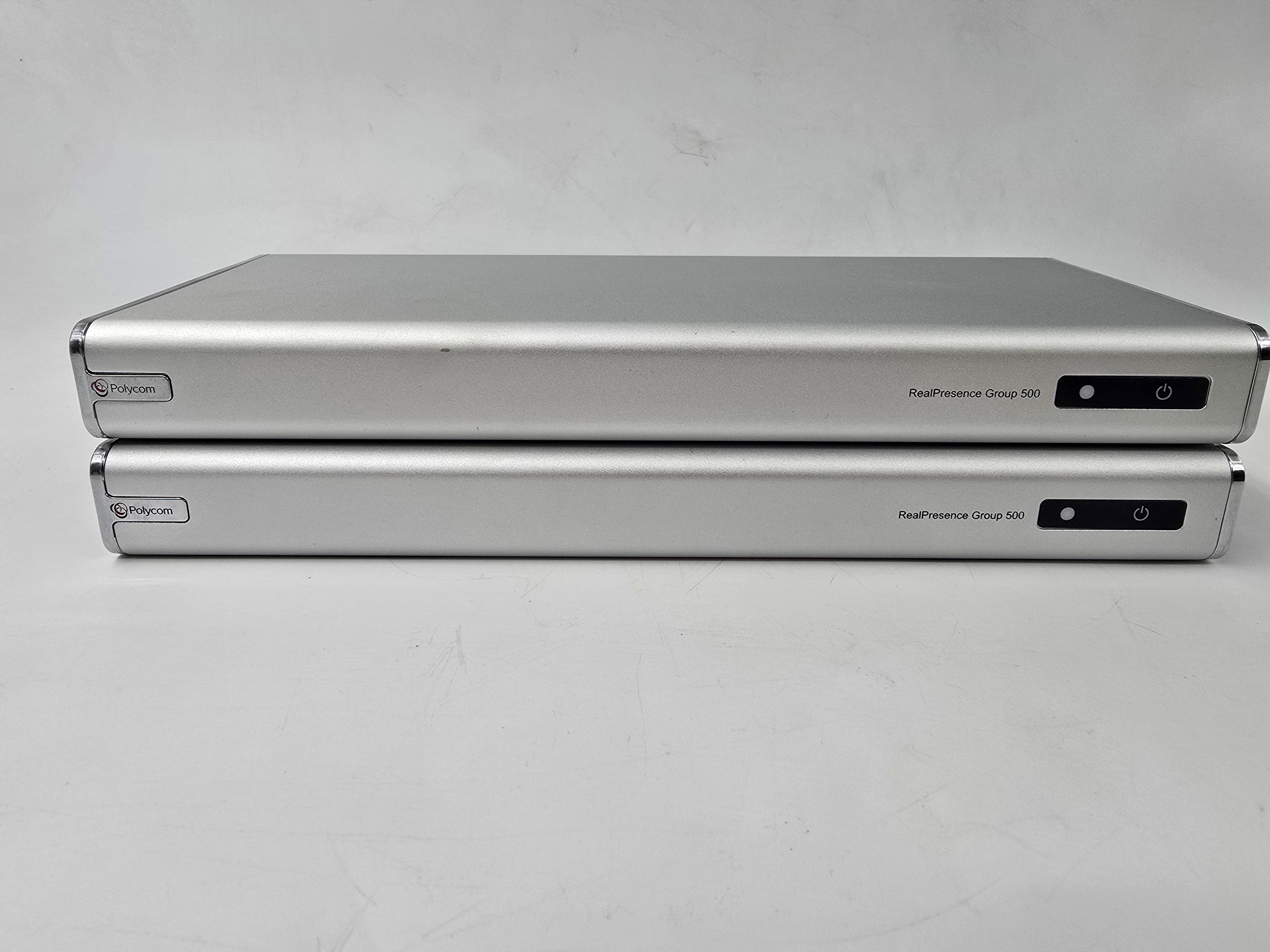 Polycom RealPresence Group 500 2201-61078-001 Lot of Two With PSU