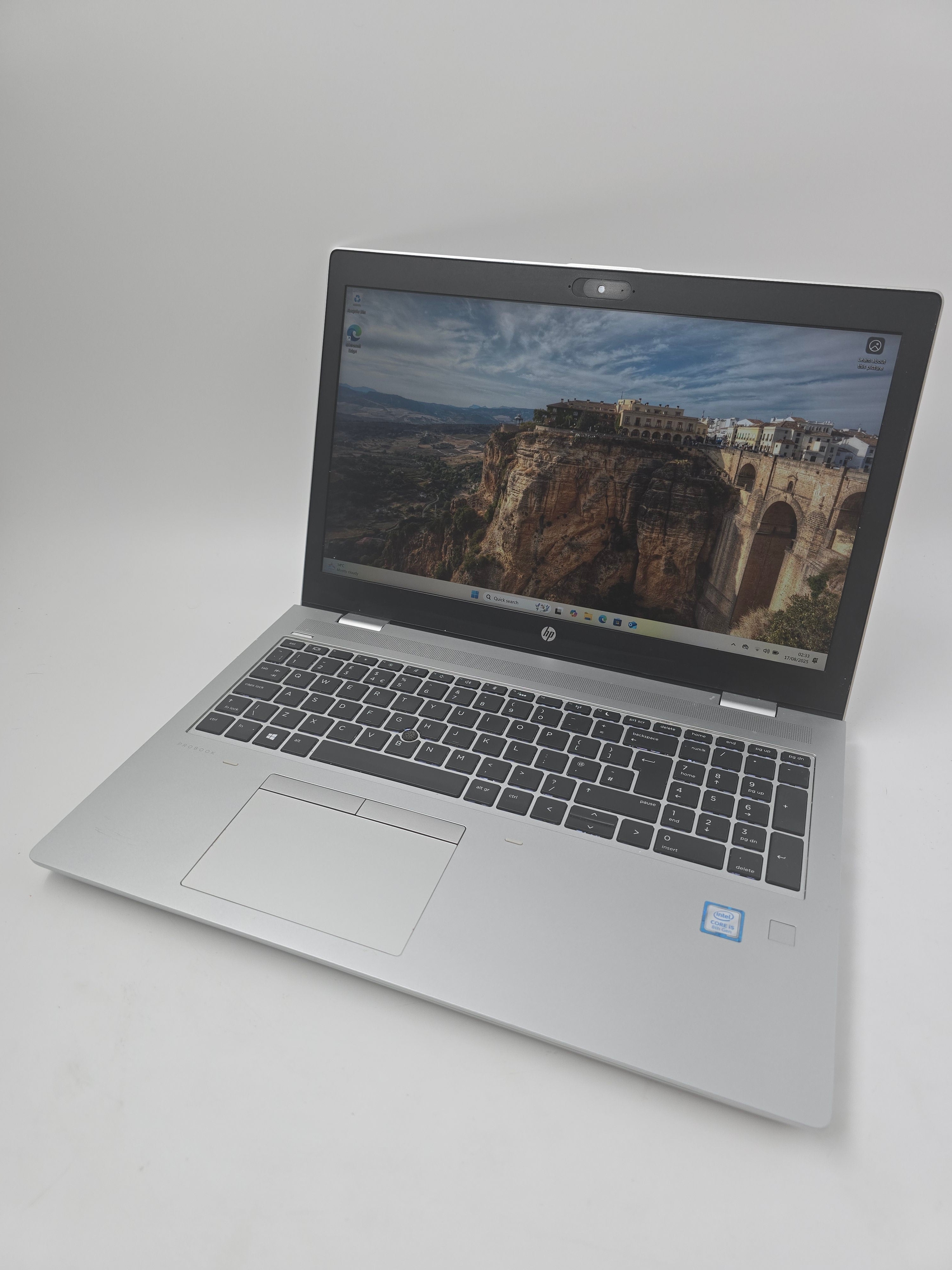 HP Laptop ProBook 650 G5 15.6" Screen i5 8th Gen 16GB RAM 256GB SSD W11