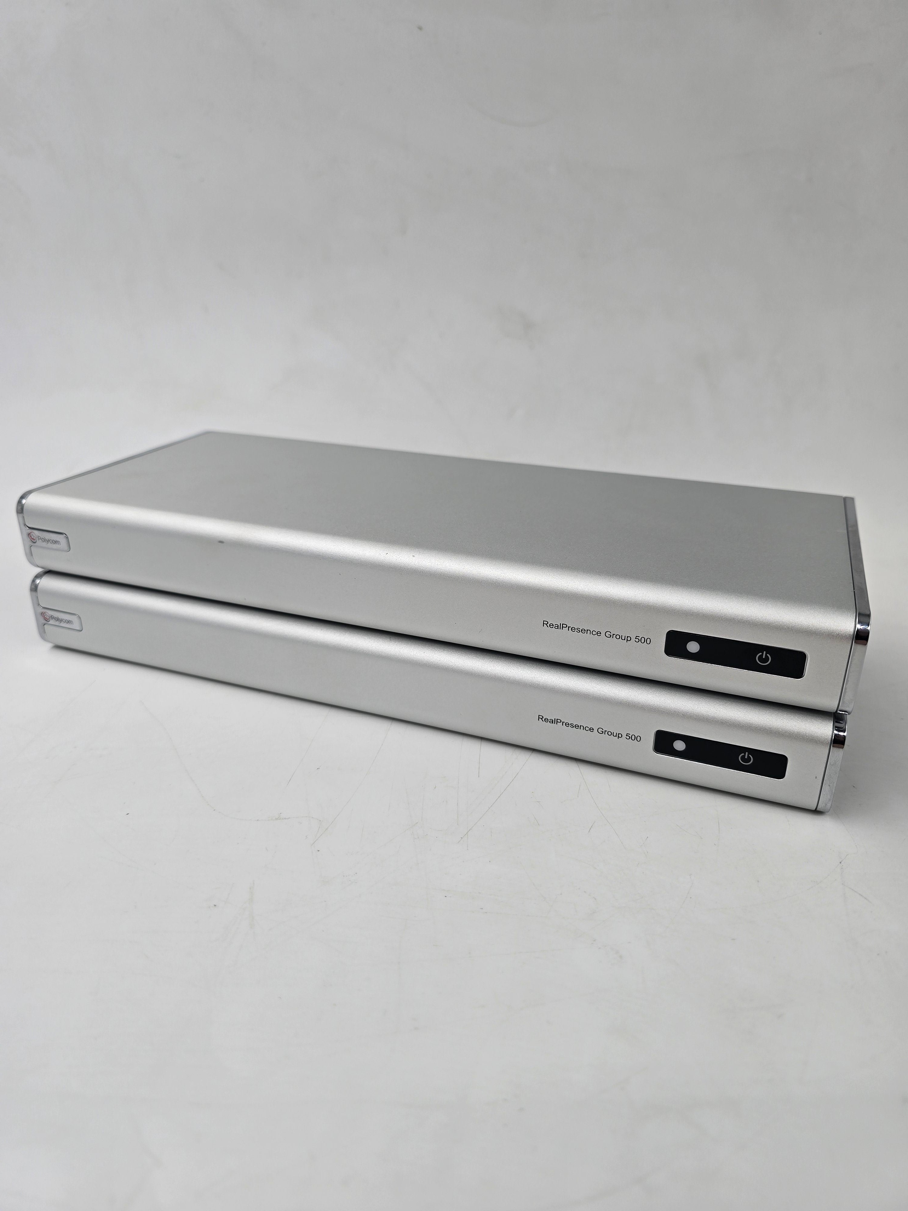 Polycom RealPresence Group 500 2201-61078-001 Lot of Two With PSU