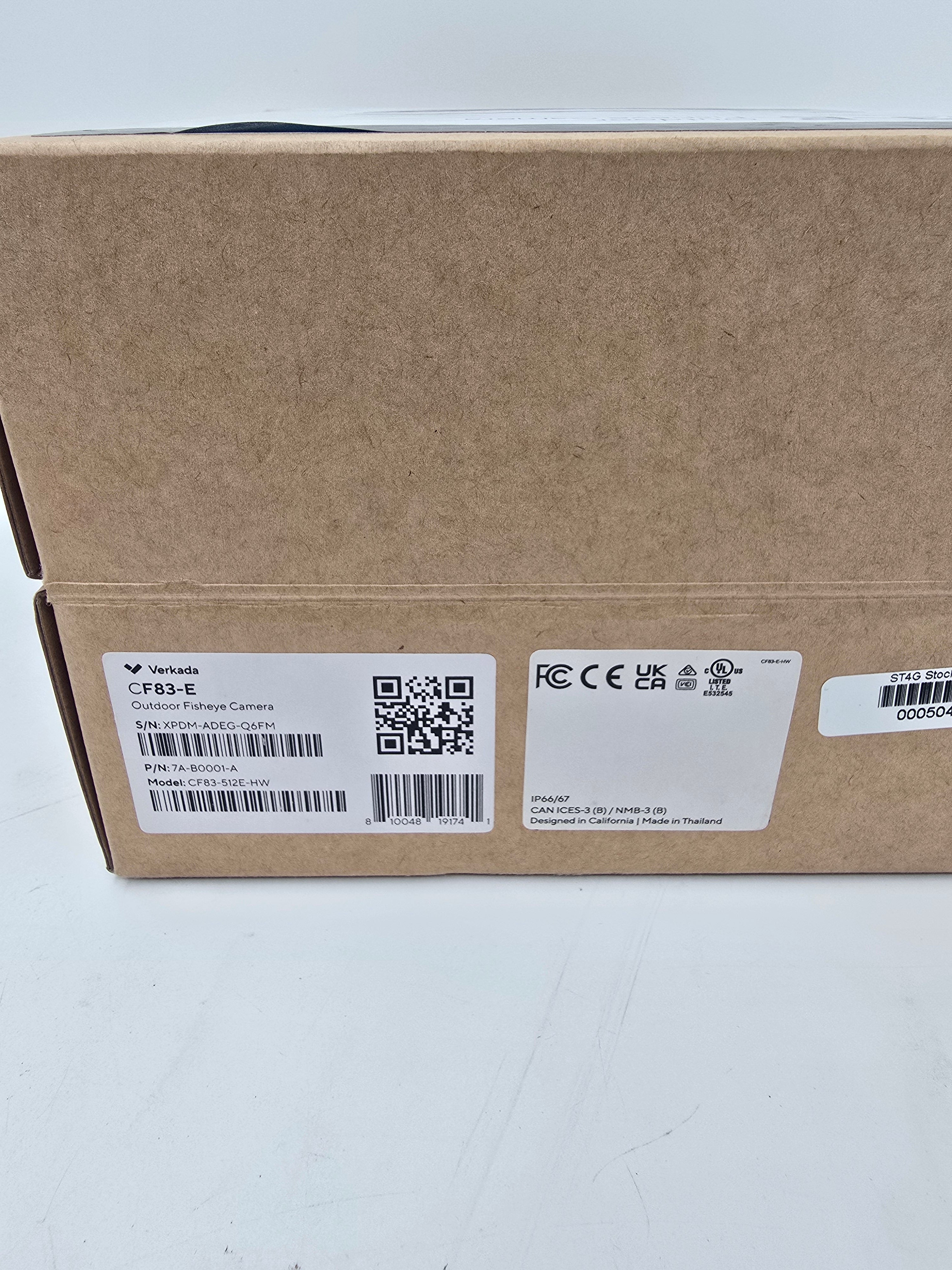 Verkada Outdoor Fisheye Camera CF83-E 12MP Resolution 20m IR Range Open Box