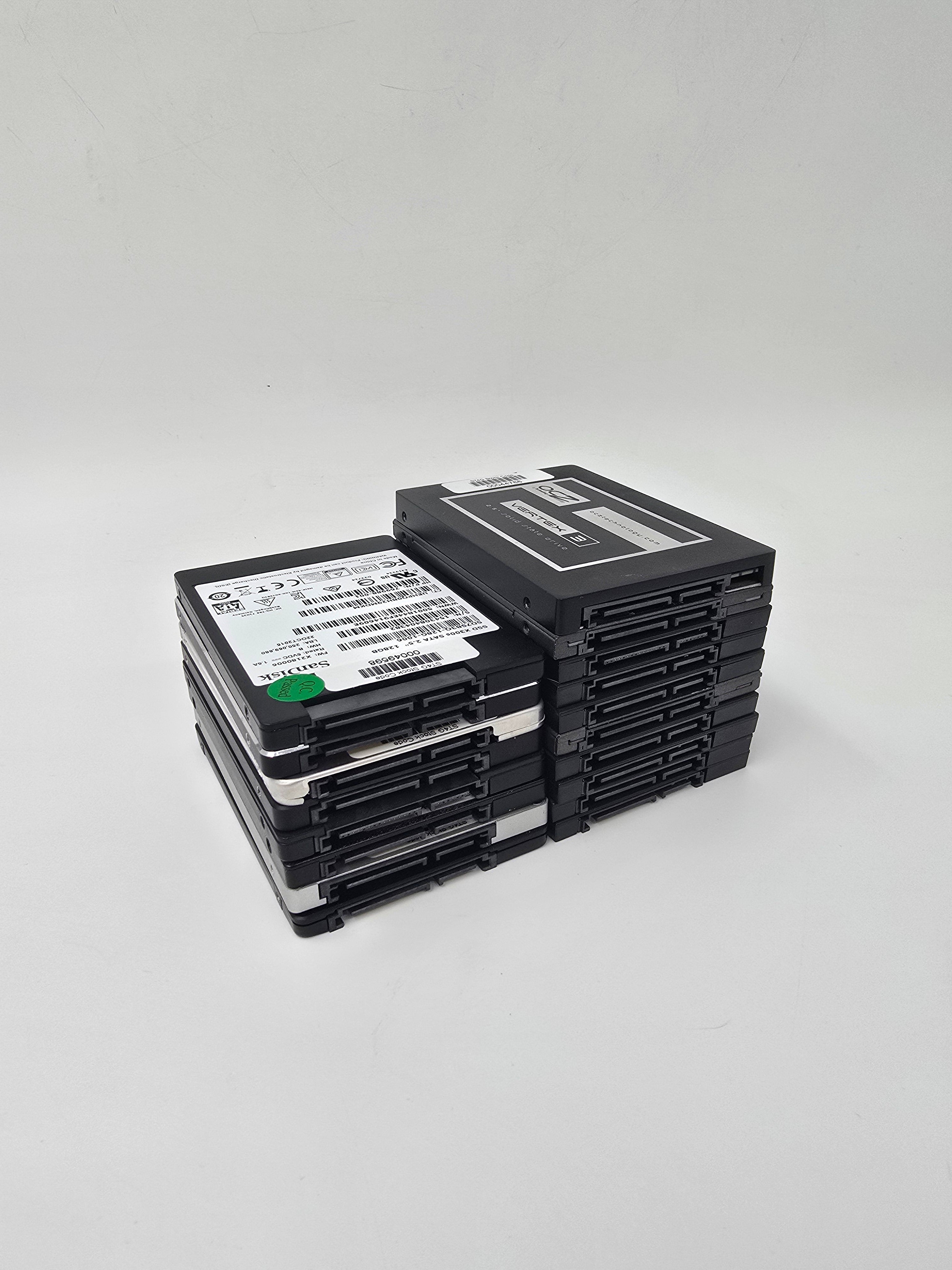 Solid State Drive SSD 2.5 Inch SATA 128GB 120GB Lot of 18 Kingston SanDisk WD