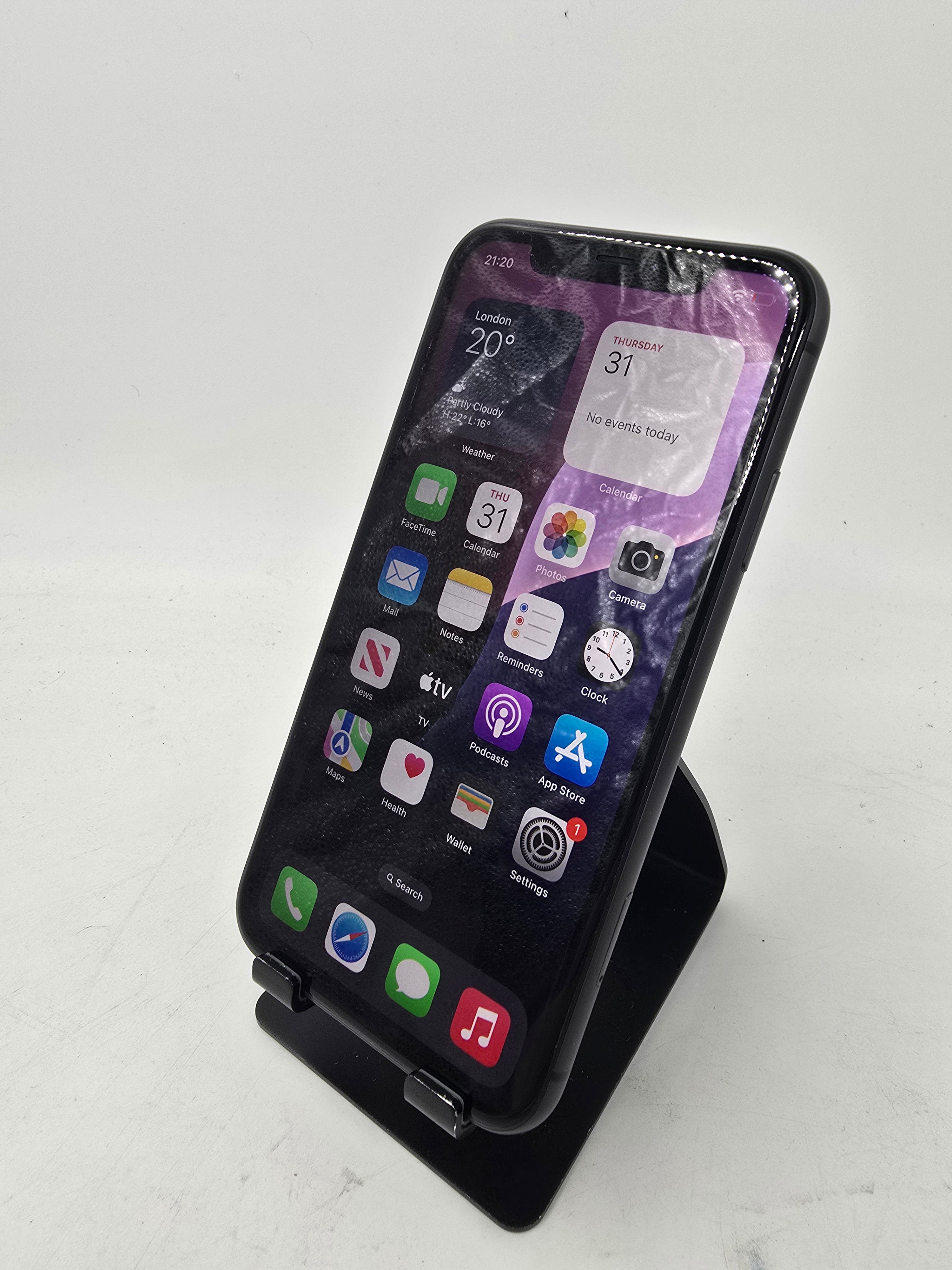 Apple iPhone 11 A2221 128GB Storage Unlocked Black 85% Battery