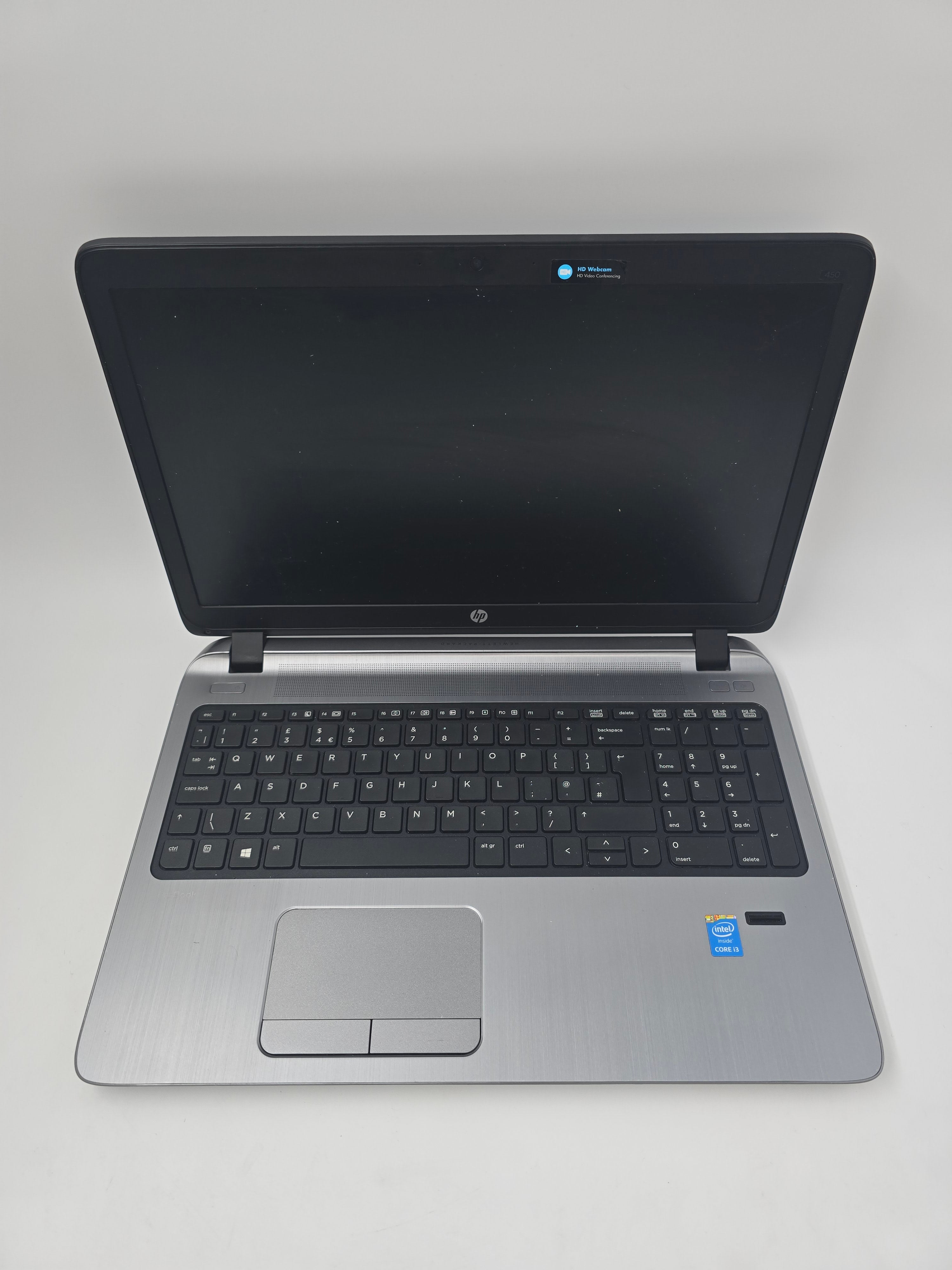 HP Laptop ProBook 450 G2 15.6" Screen i3 4th Gen 4GB RAM No HDD *Spares*