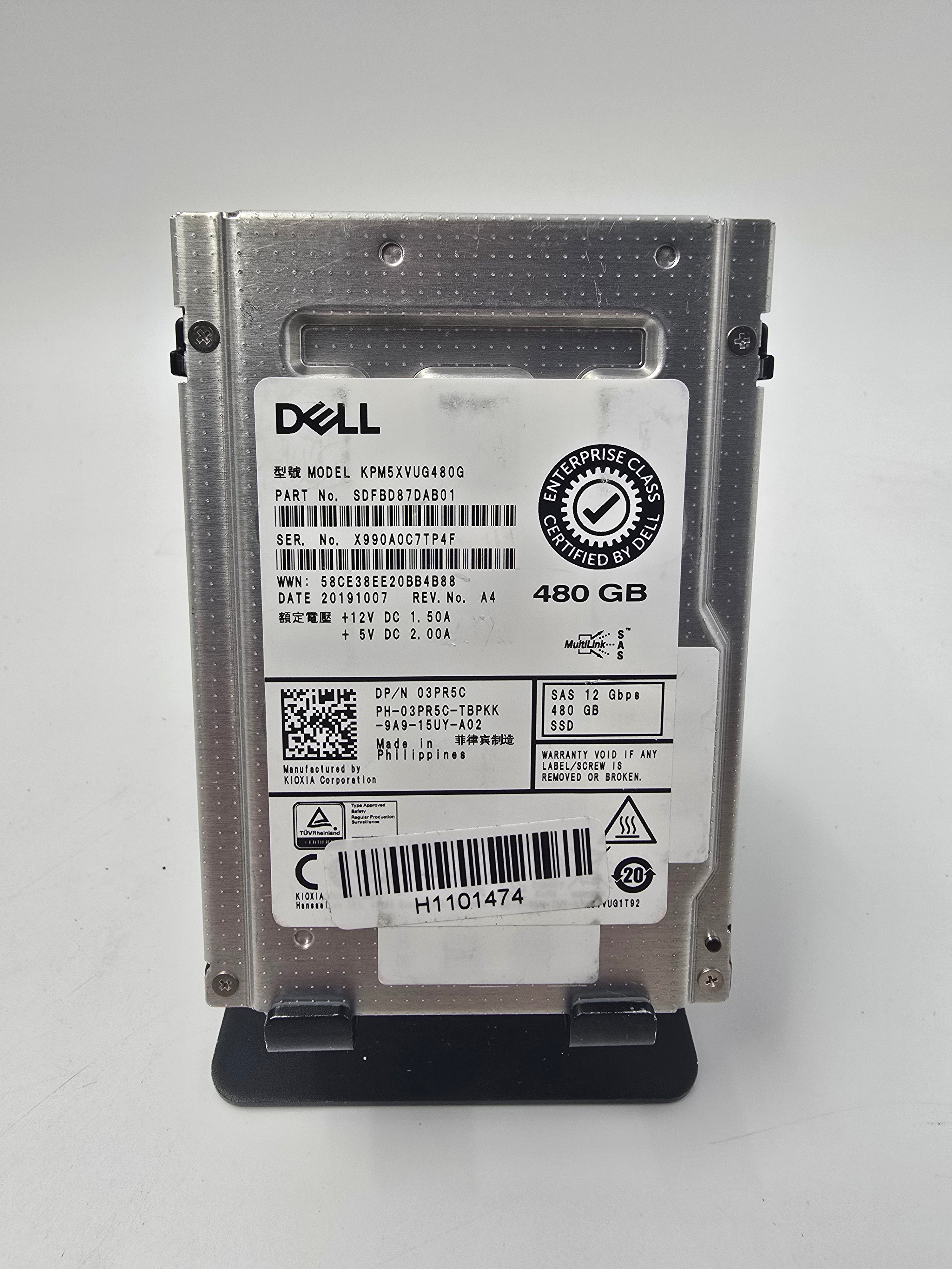 Dell Solid State Drive 480GB 2.5" SAS Enterprise SSD DP/N 03PR5C