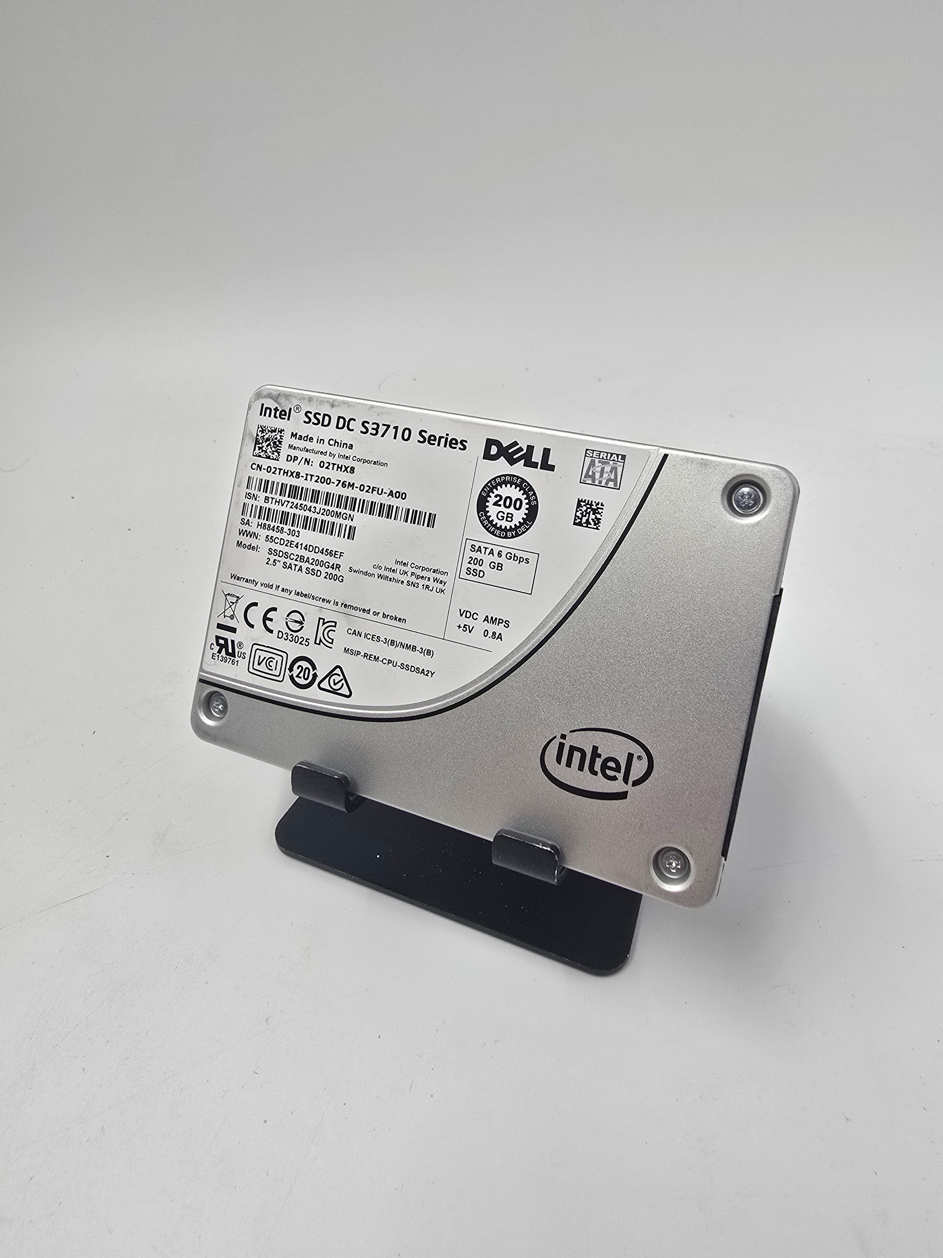 Dell Solid State Drive 200GB 2.5" SATA Enterprise SSD DP/N 02THX8