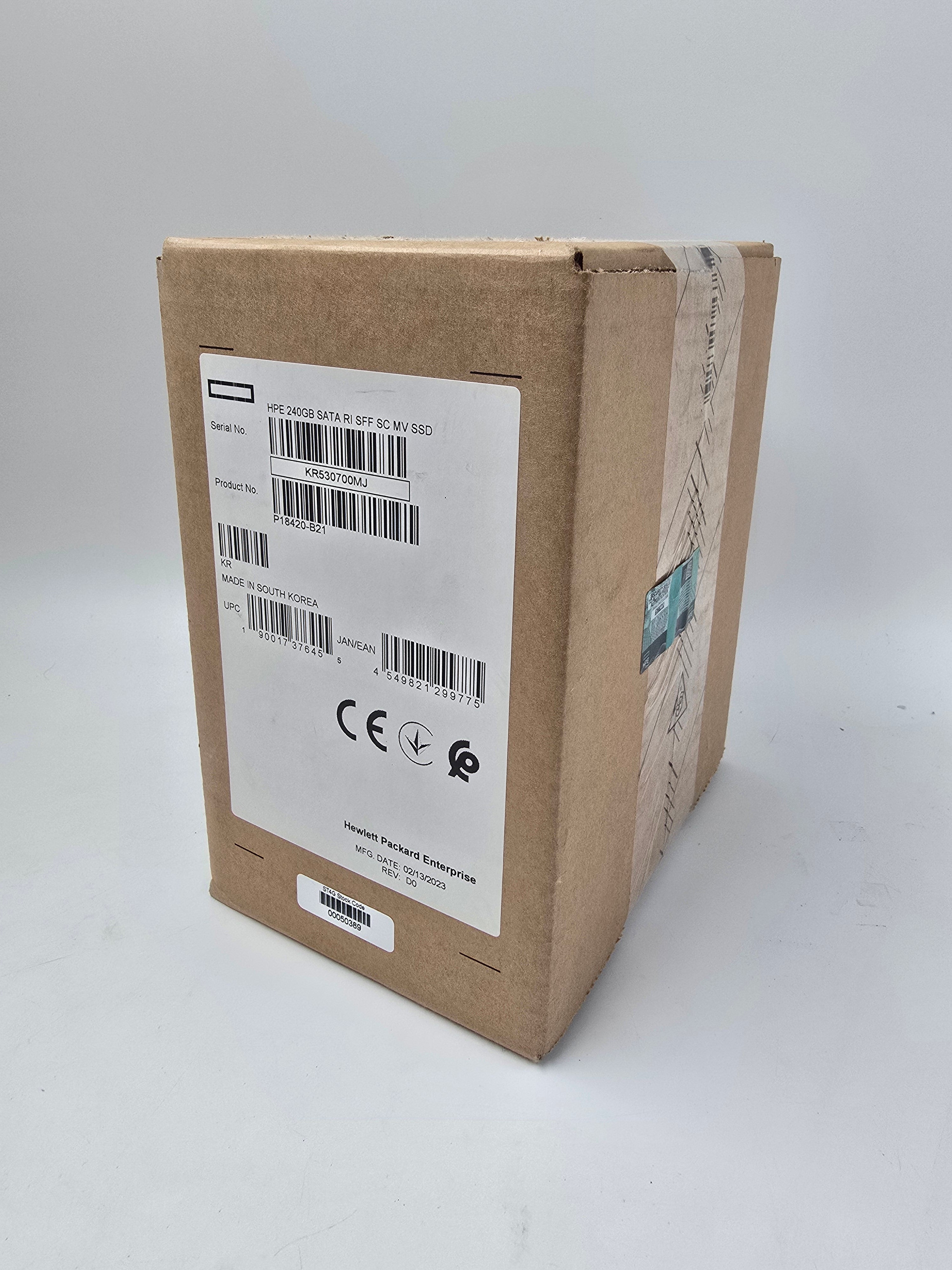 HPE Solid State Drive 240GB SATA RI SFF SSD 2.5" P18420-B21 New Sealed