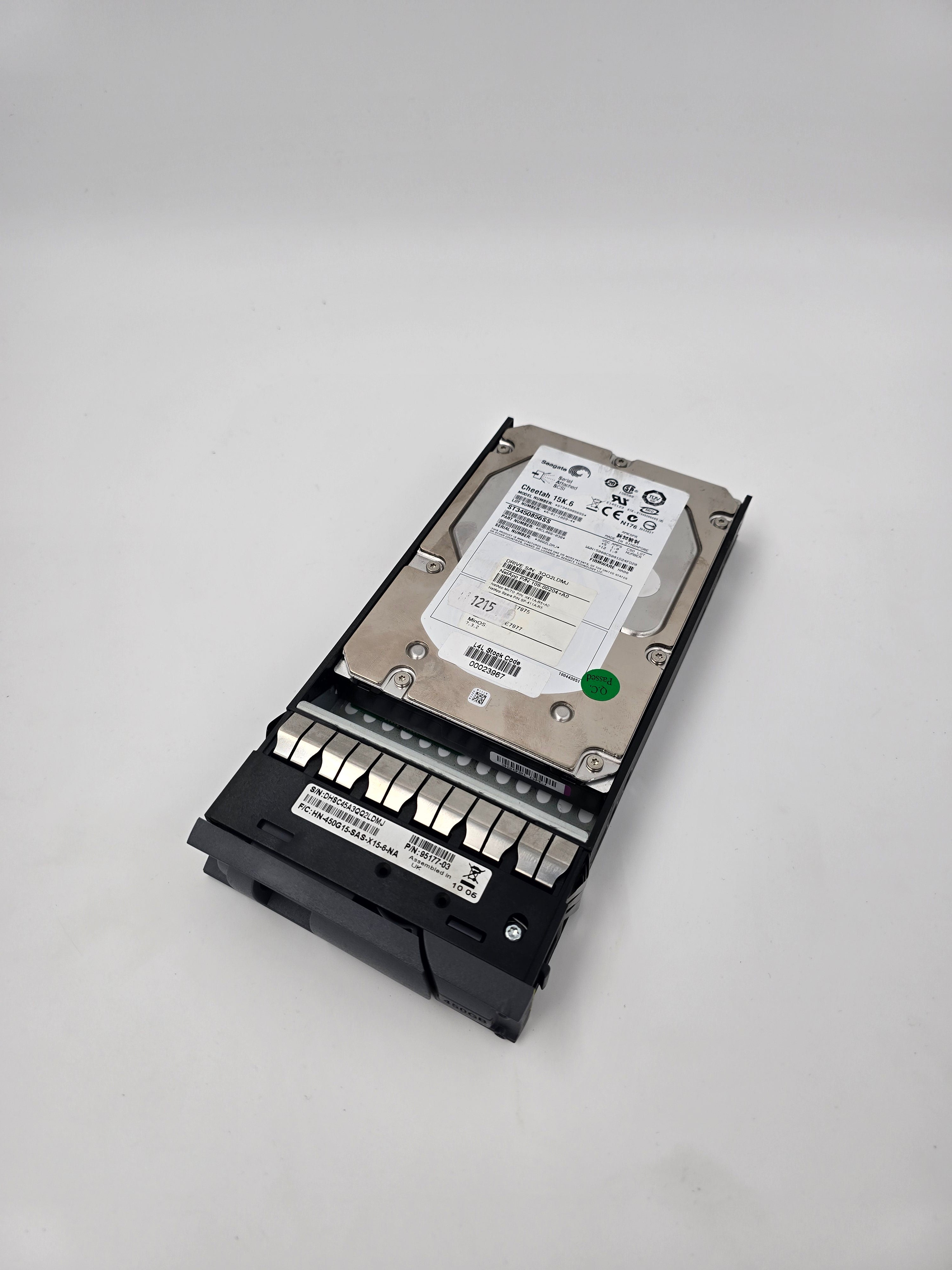 NetApp Hard Disk Drive 450GB 3.5 SAS 15K RPM 6Gbps P/N 108-00204 Lot of Three