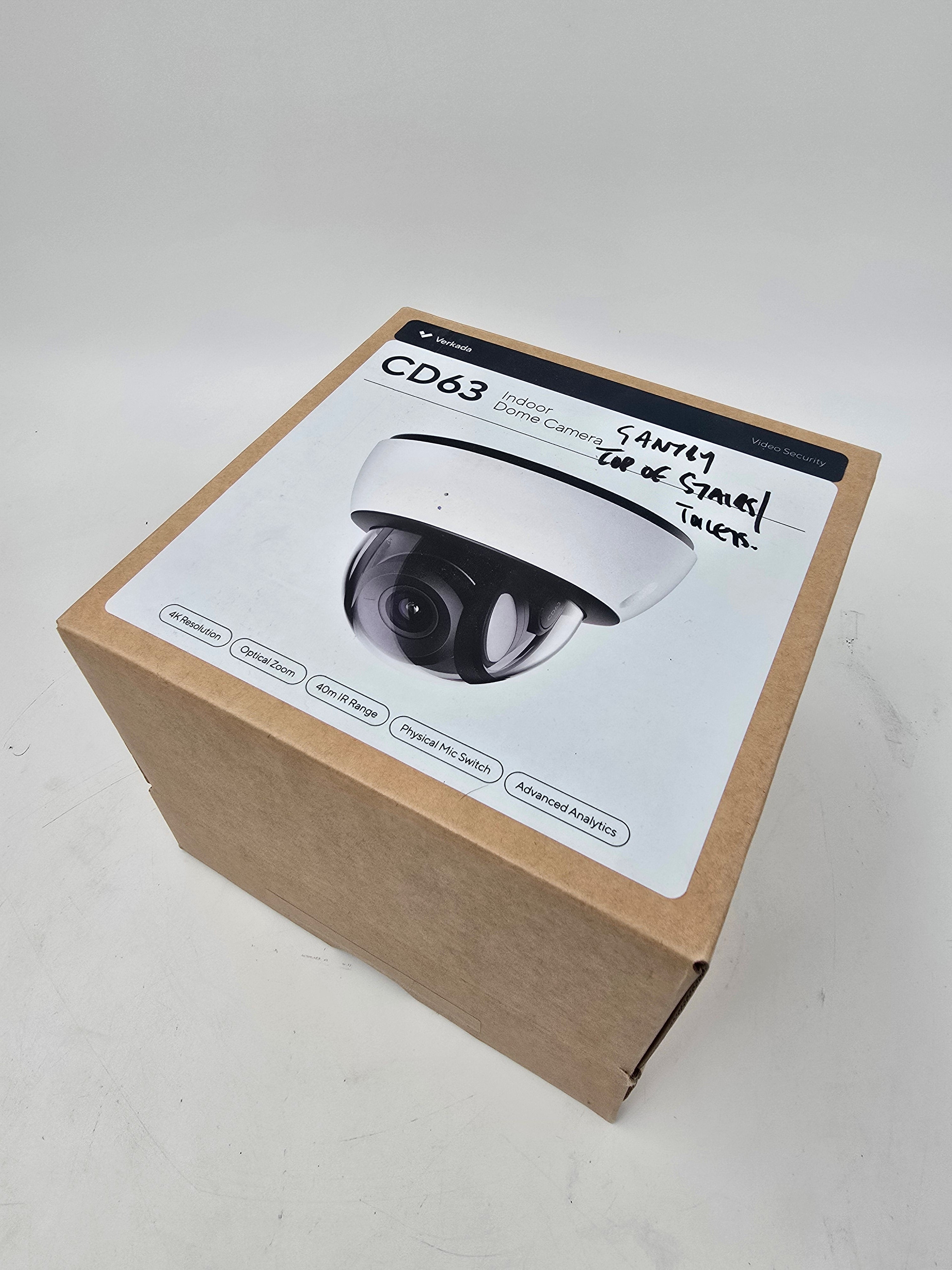 Verkada Indoor Dome Camera CD63 4K Resolution Optical Zoom 40m IR Range