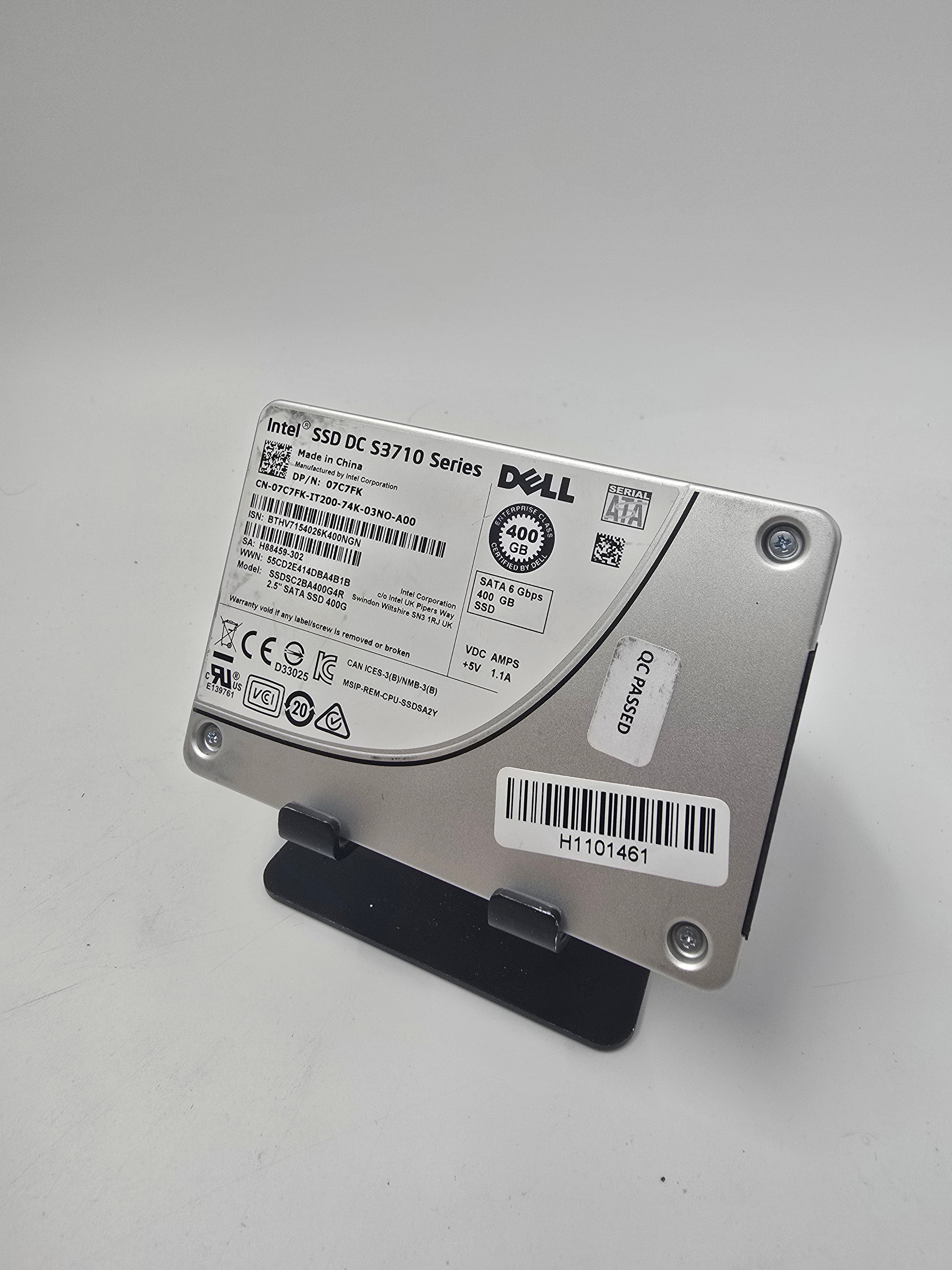 Dell Solid State Drive 400GB 2.5" SATA Enterprise SSD DP/N 07C7FK