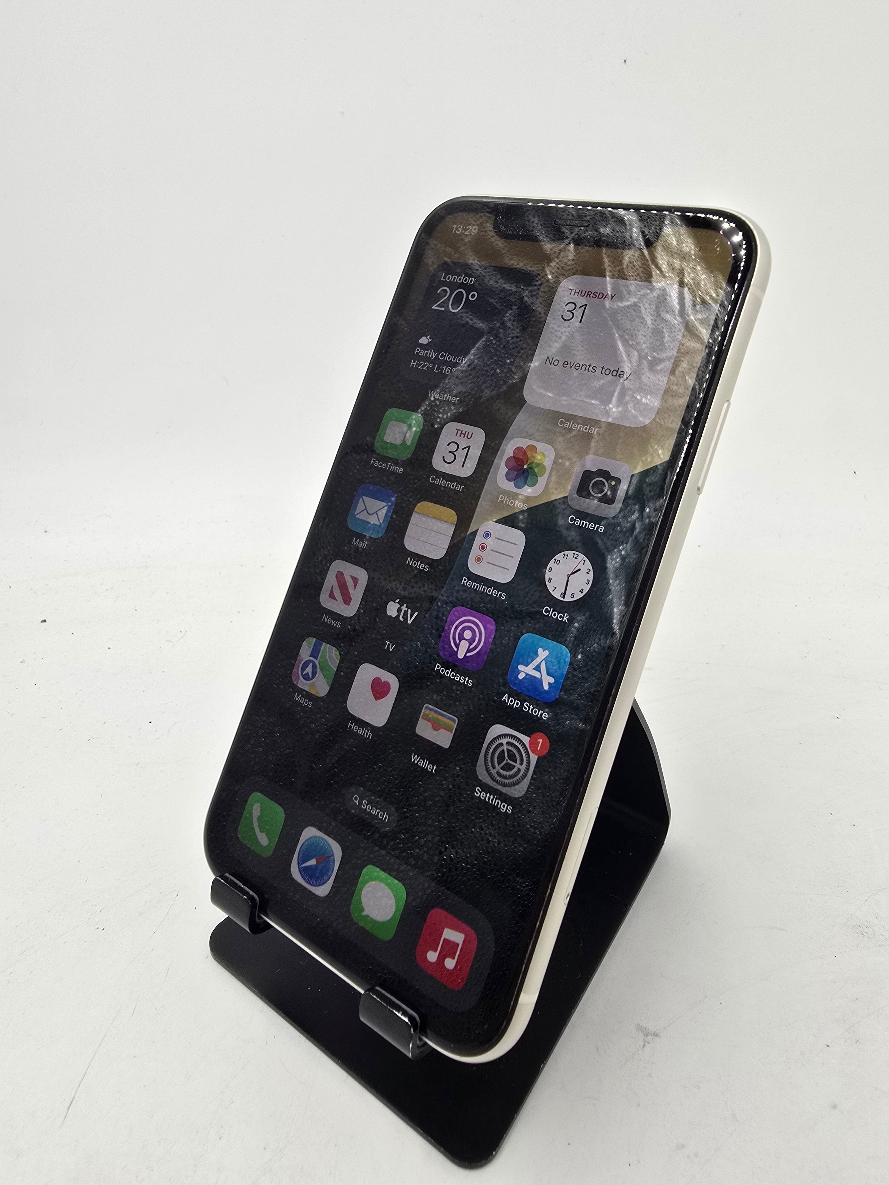 Apple iPhone 11 A2221 128GB Storage Unlocked White 98% Battery