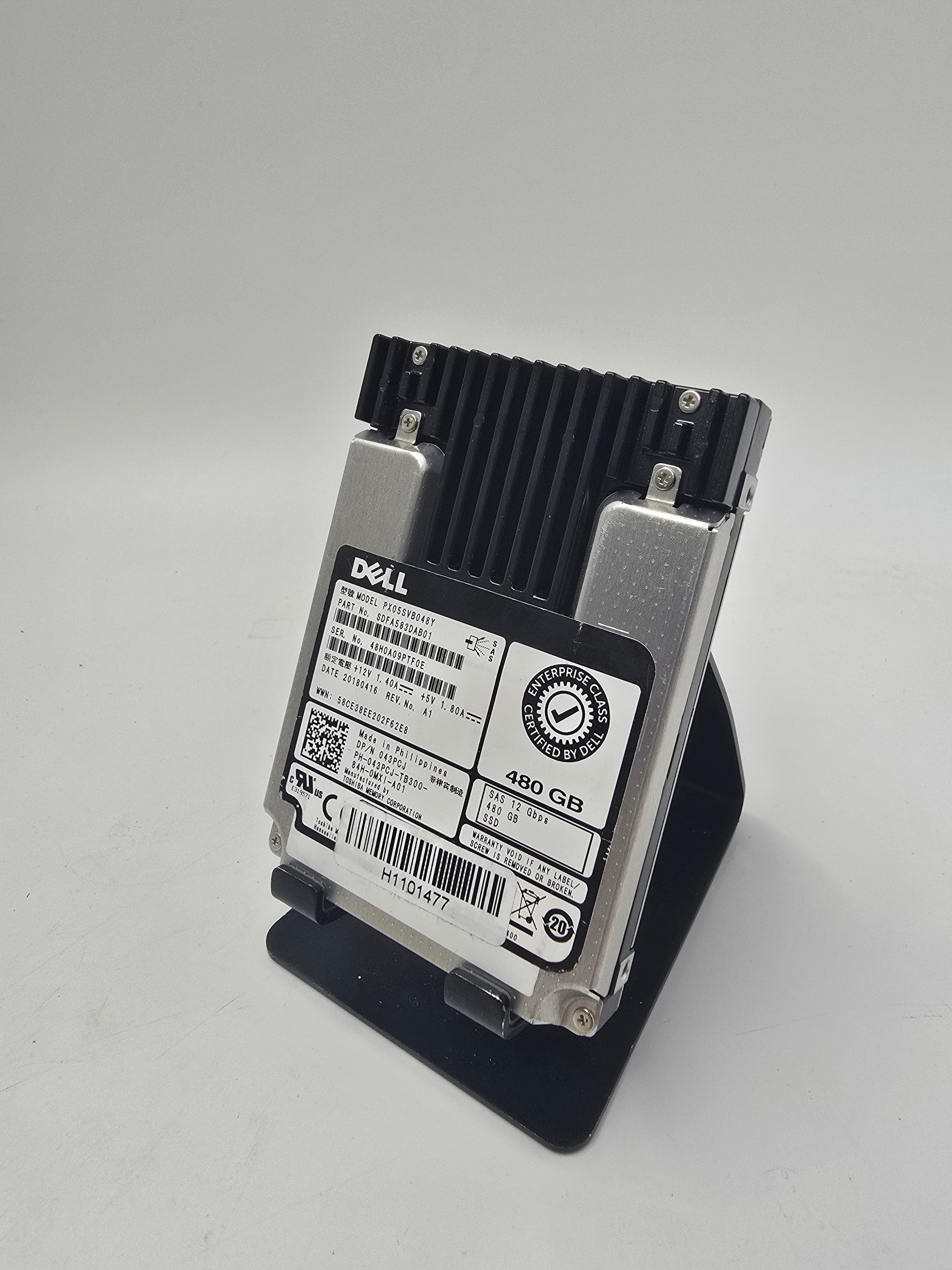 Dell Solid State Drive 480GB 2.5" SAS Enterprise SSD DP/N 043PCJ