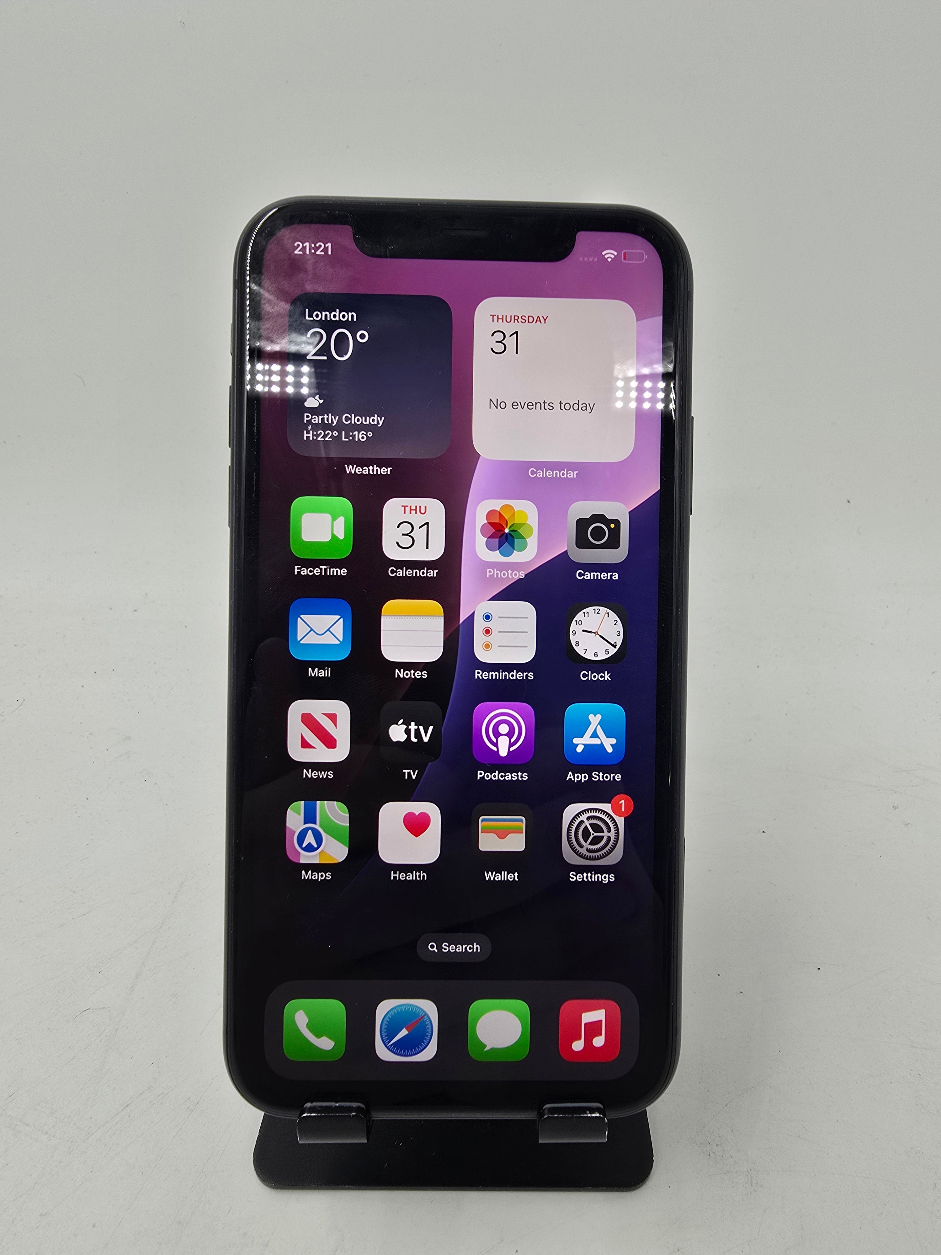 Apple iPhone 11 A2221 128GB Storage Unlocked Black 85% Battery