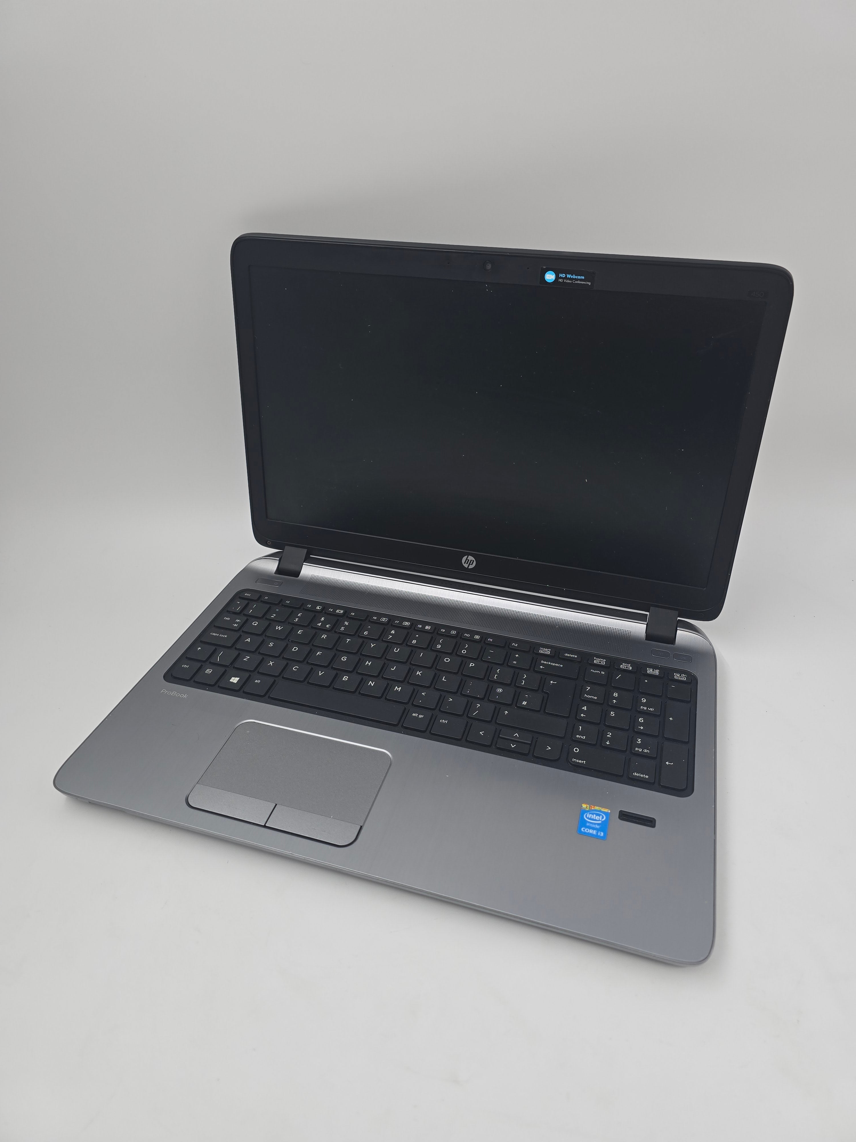 HP Laptop ProBook 450 G2 15.6" Screen i3 4th Gen 4GB RAM No HDD *Spares*