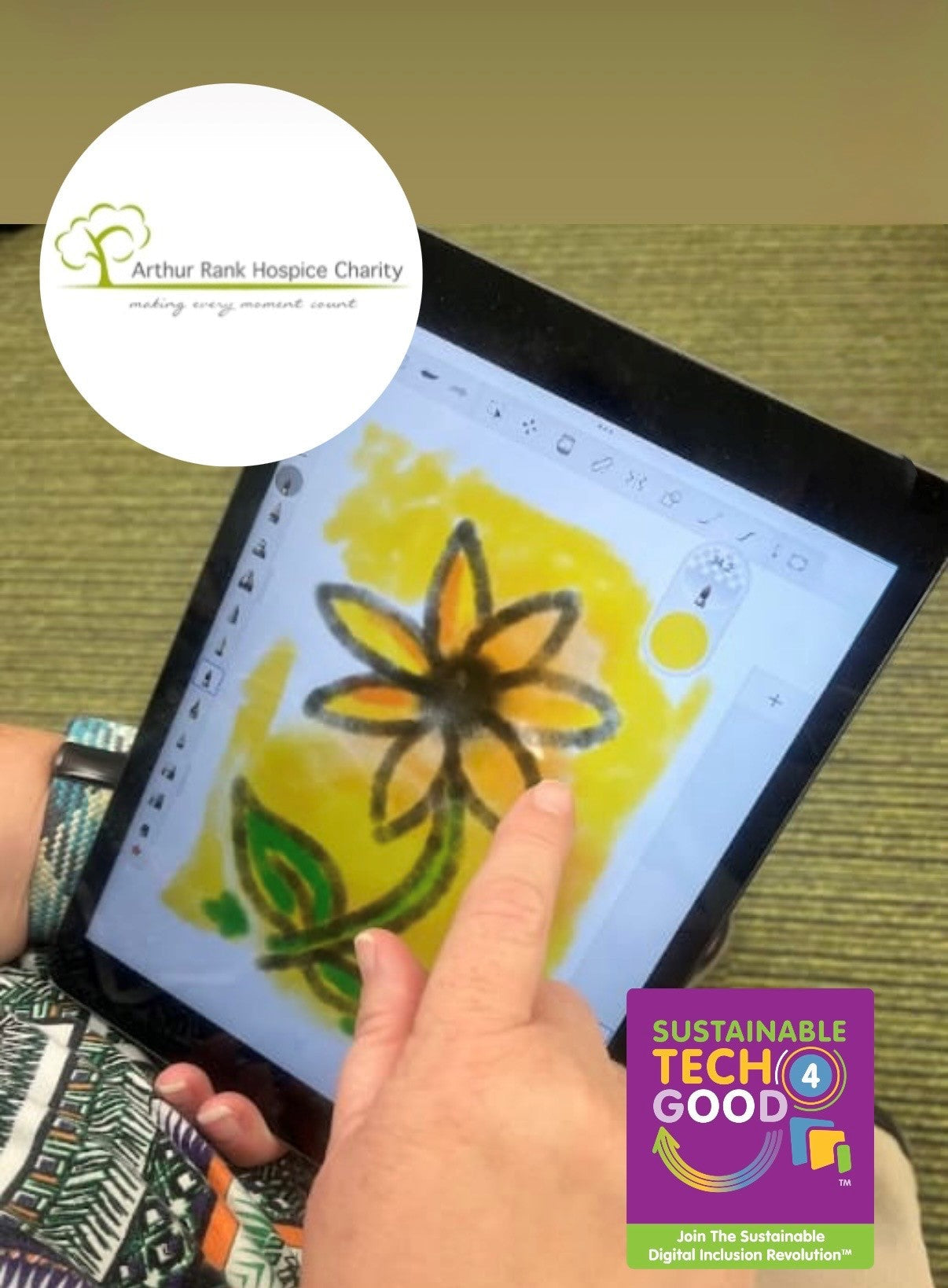 iPad Donation for Arthur Rank inpatient unit for Art Therapy
