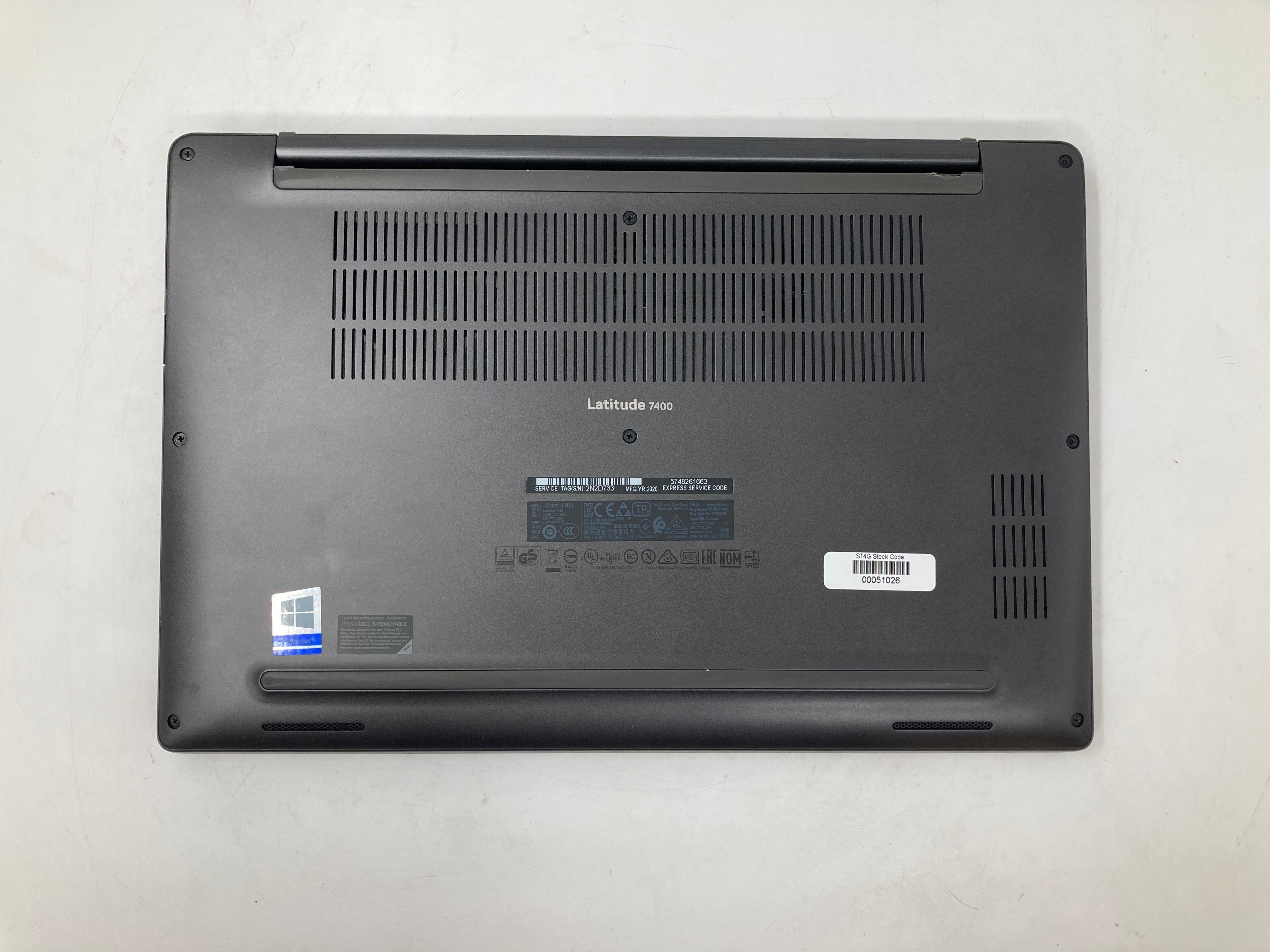 Dell Laptop Latitude 7400 14" i7 8th Gen 8GB RAM No SSD No OS *Spares*