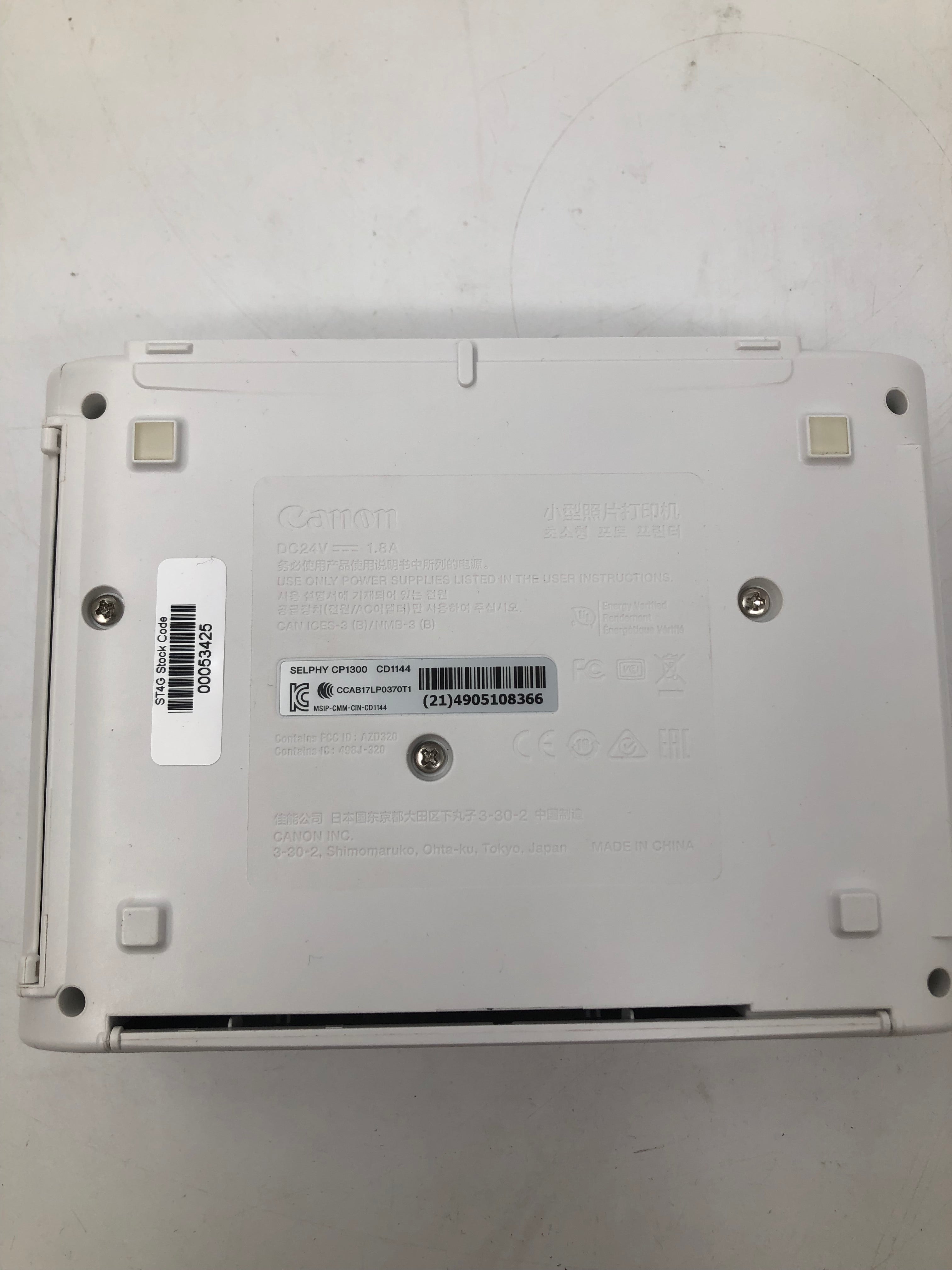 Canon Selphy CP1300 WIFI Photo Printer White