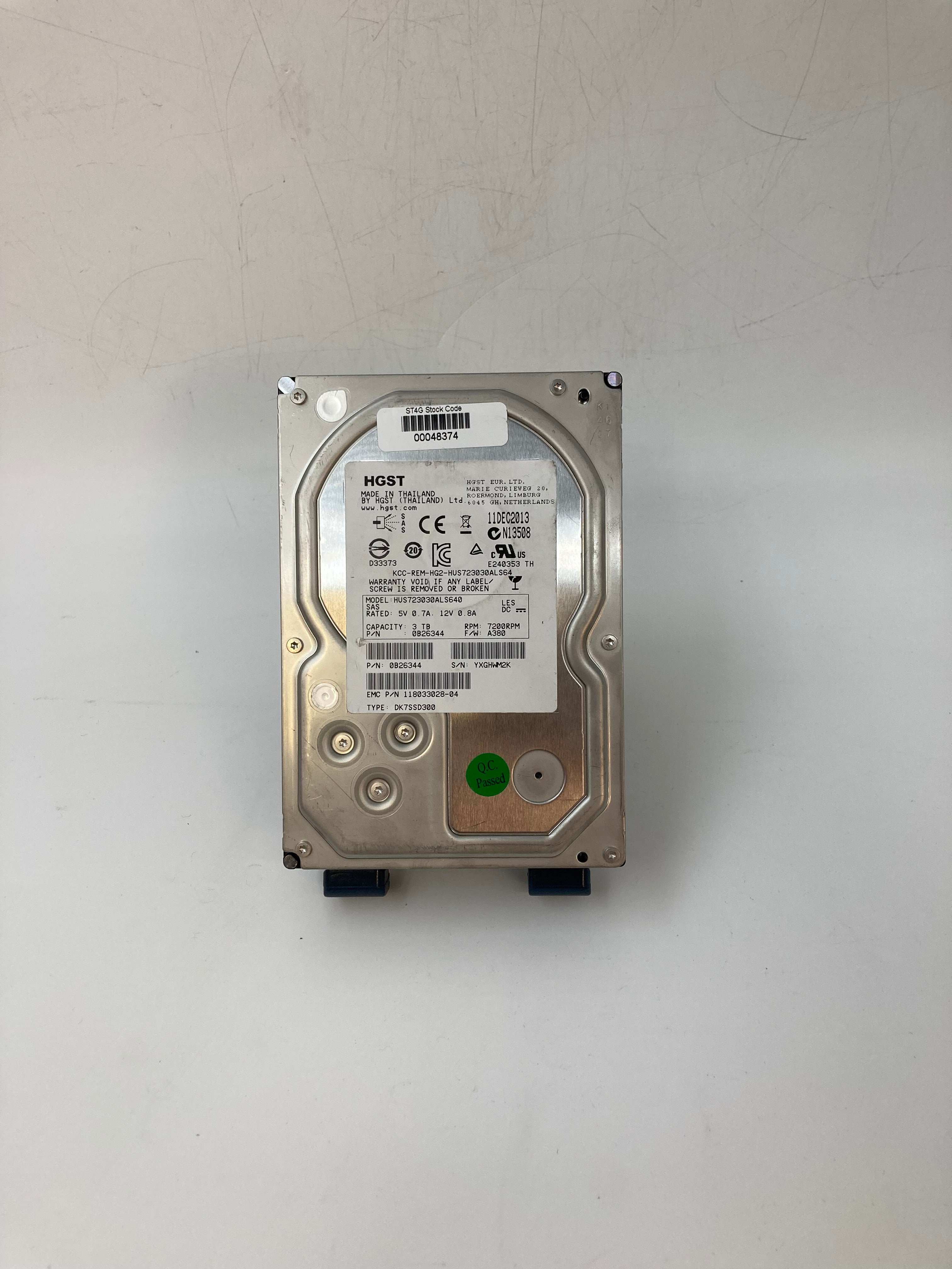 HGST HDD | 3TB | 3.5 inch | SAS | HUS723030ALS640 | 7.2K RPM | 6Gbps