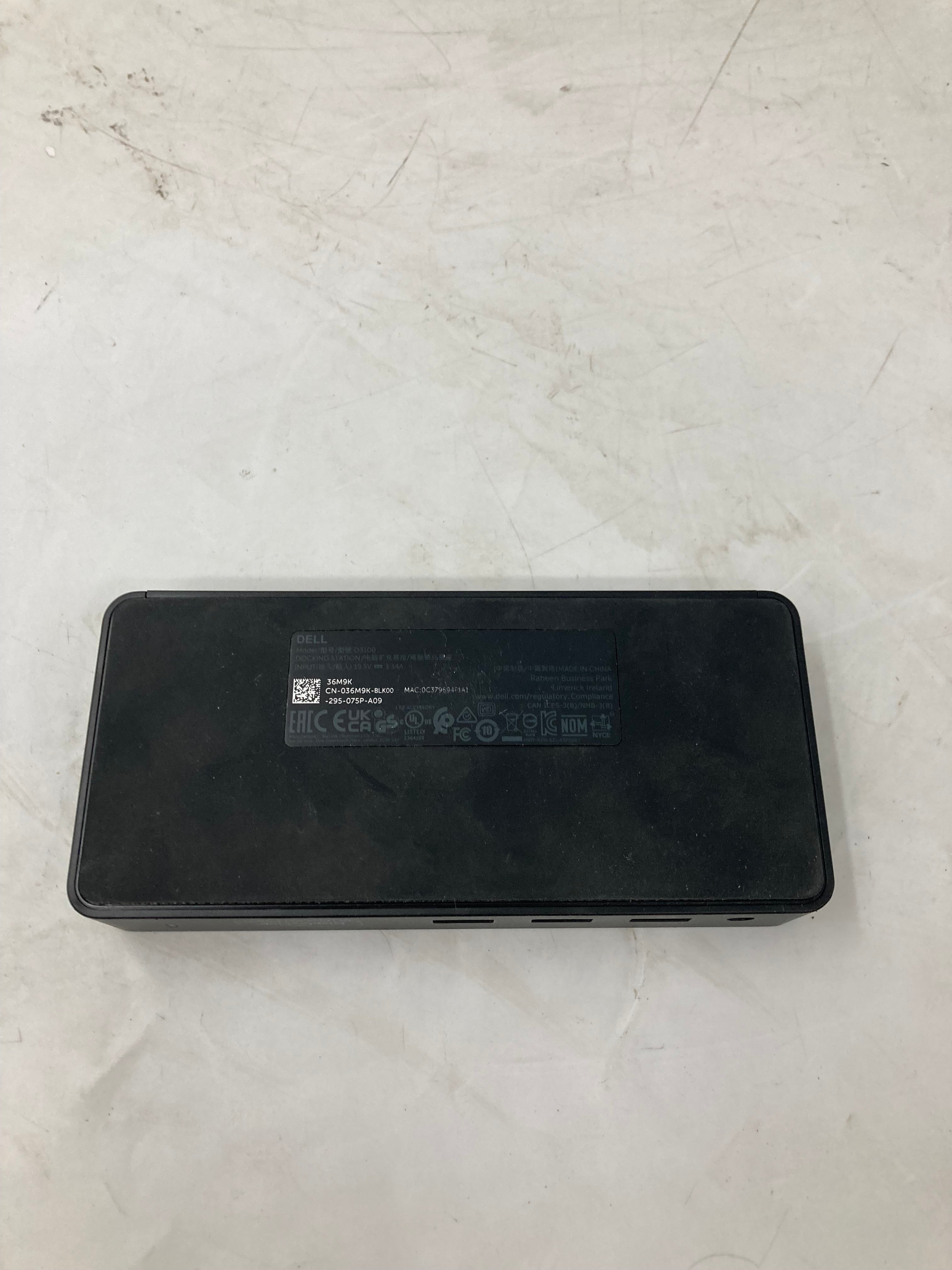 Dell D3100 Triple Display Docking Station Black 4K DisplayLink HDMI USB 3.0 RJ45