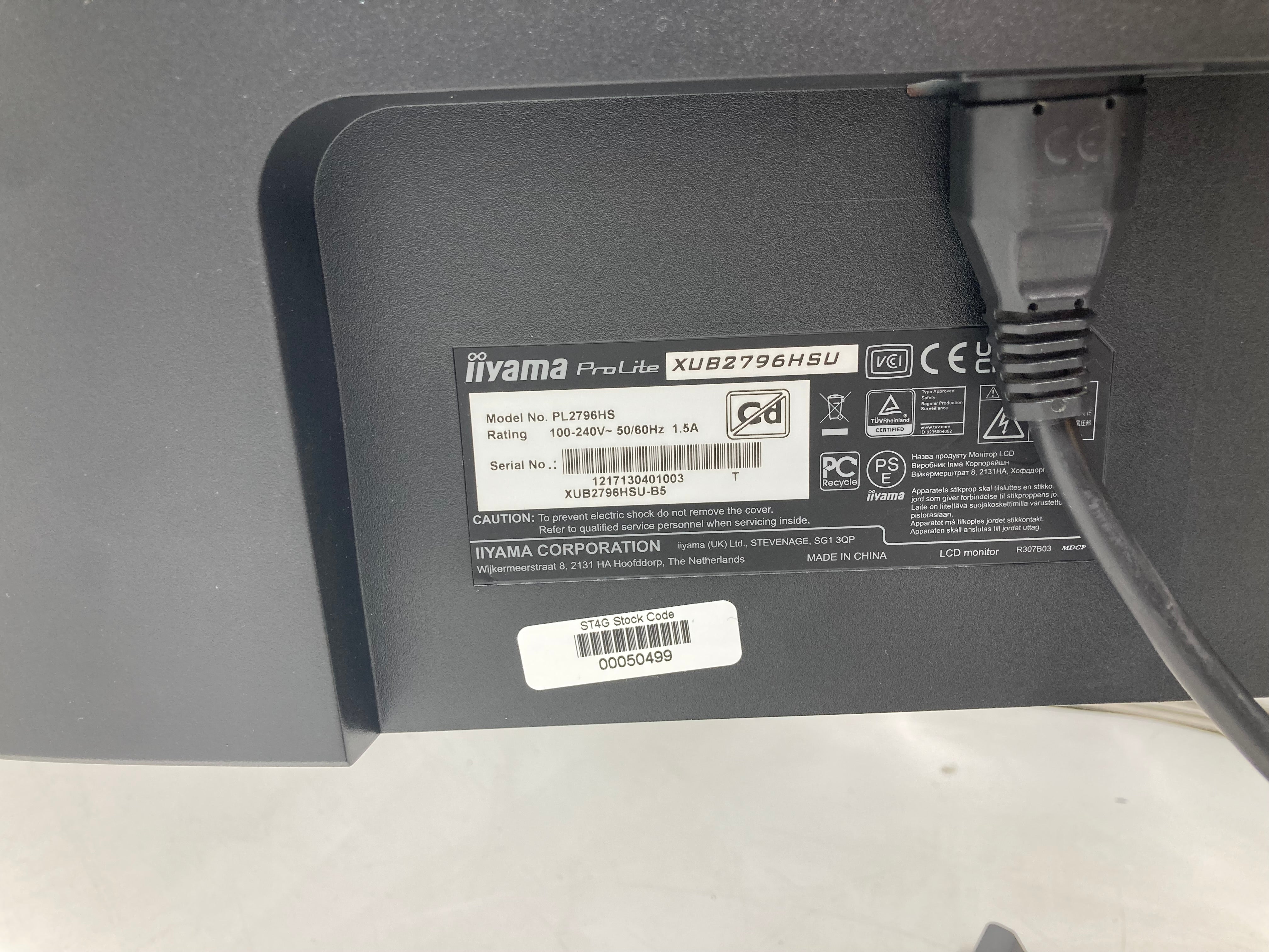 IIYAMA Pro Lite X2283HSU 22" FHD LED Monitor HDMI DP VGA